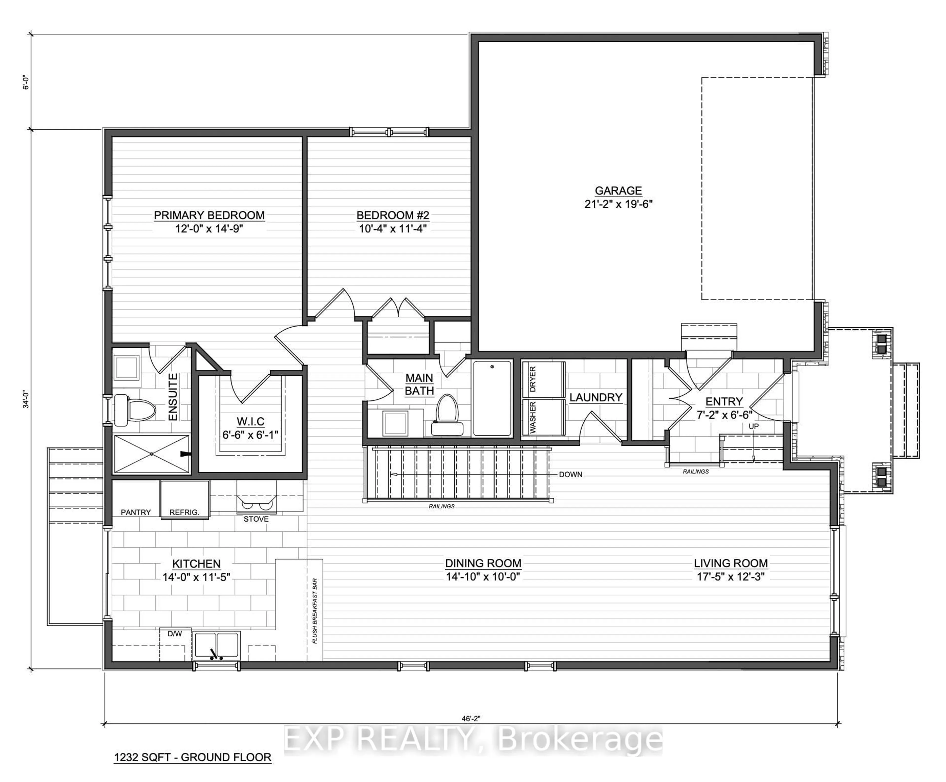 Floor plan for 710 West St, Hawkesbury Ontario K6A 3X1