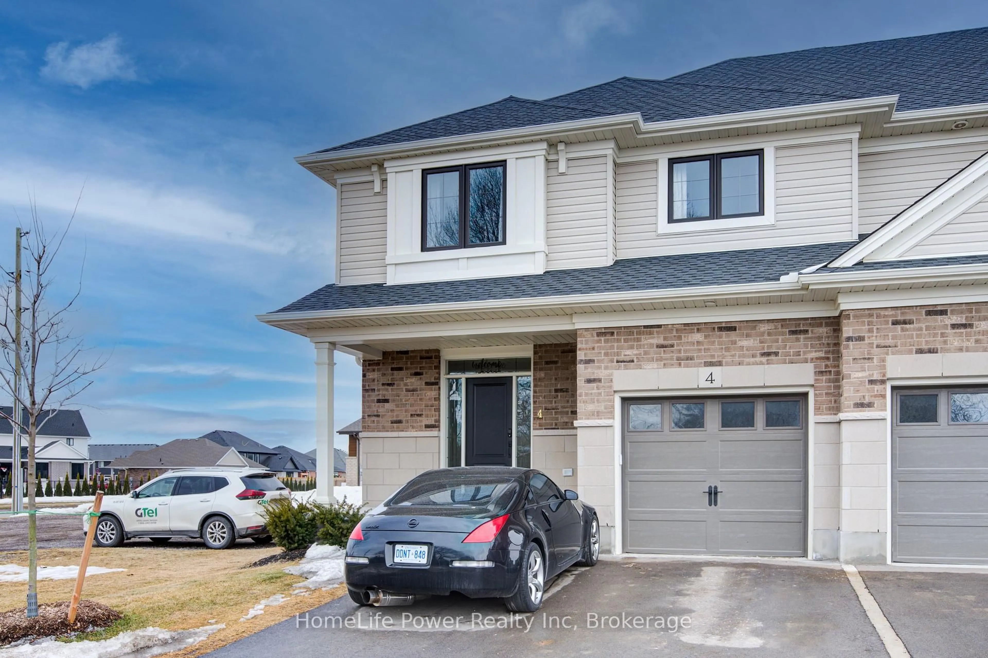 Home with brick exterior material, street for 4 Braun Ave, Tillsonburg Ontario N4G 0K5
