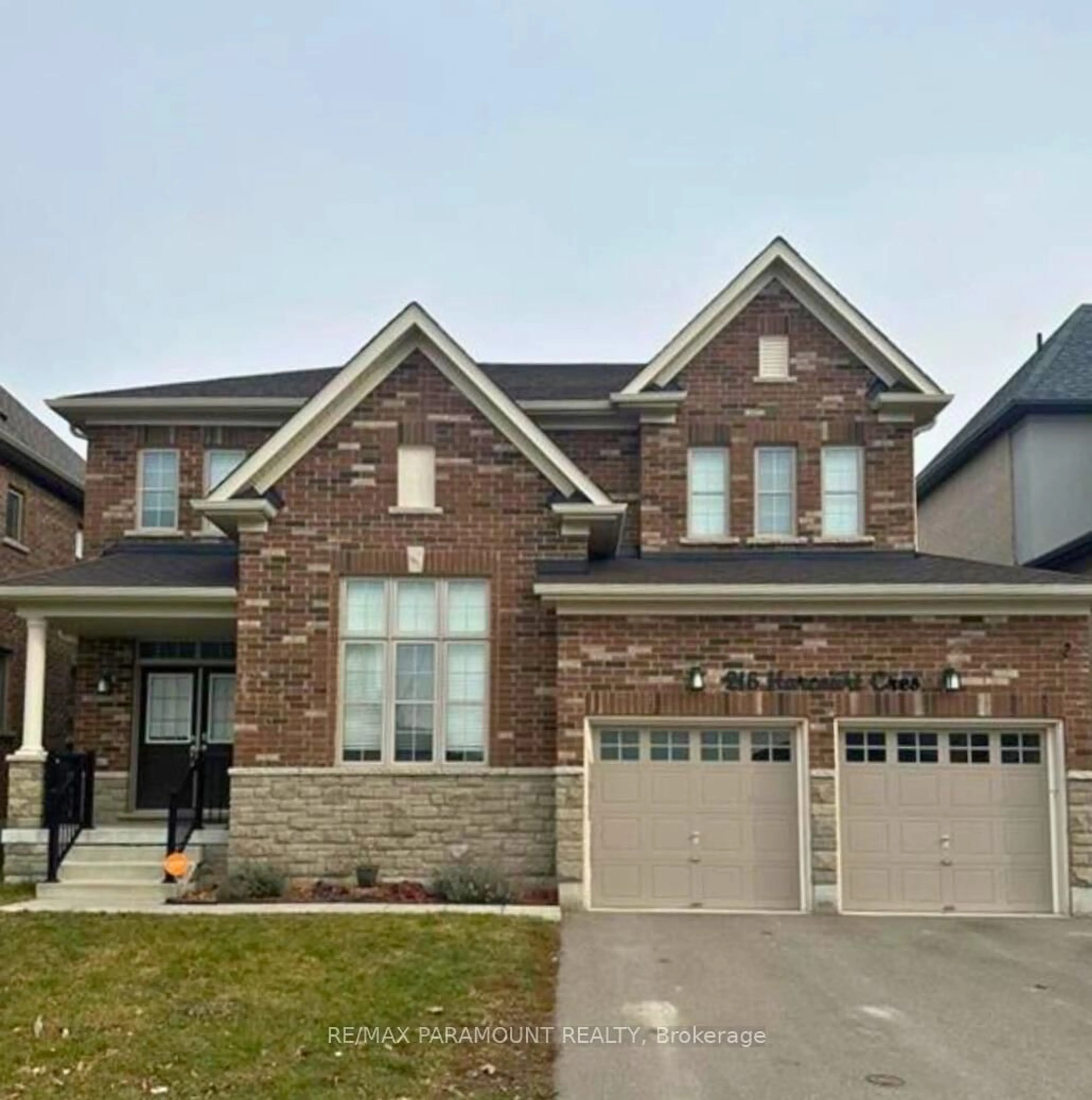 Home with brick exterior material, street for 216 Harcourt Cres, Woodstock Ontario N4T 0L3