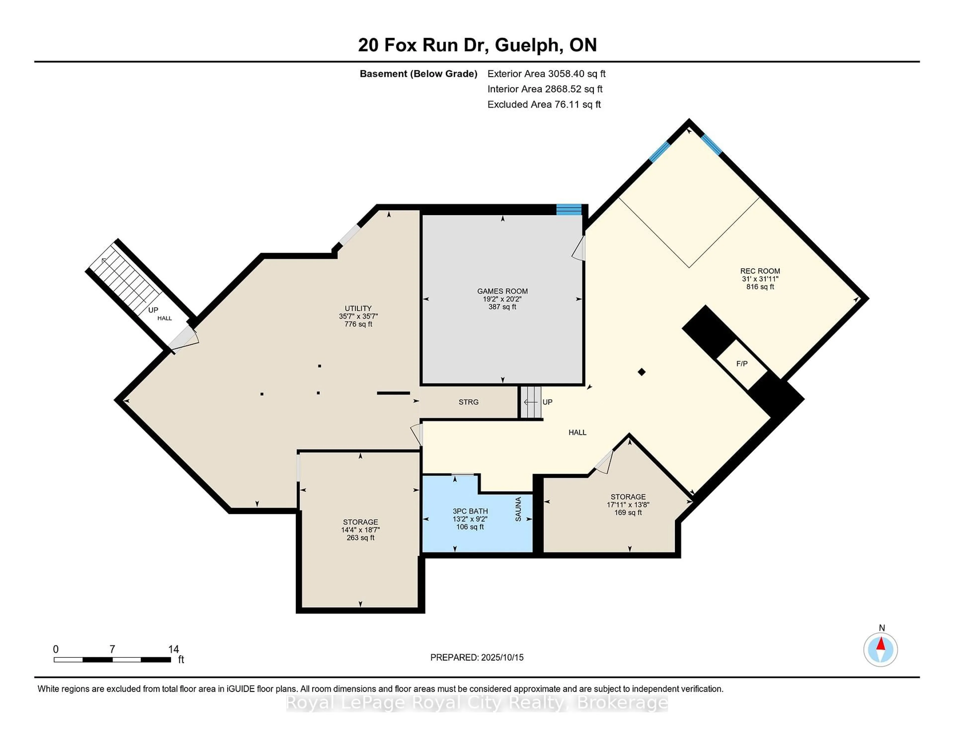 Floor plan for 20 Fox Run Dr, Puslinch Ontario N0B 2J0