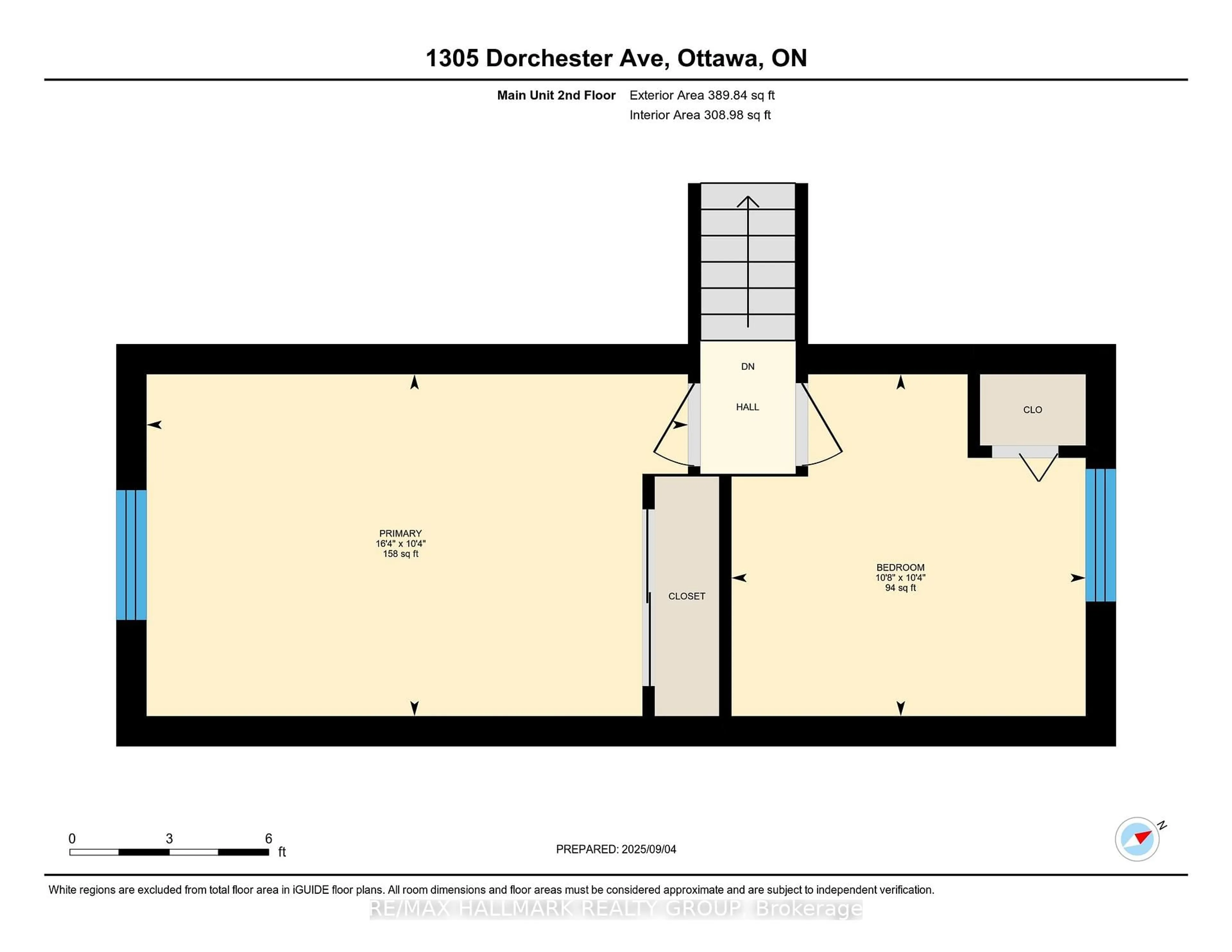 Floor plan for 1305 DORCHESTER Ave, Ottawa Ontario K1Z 8E8