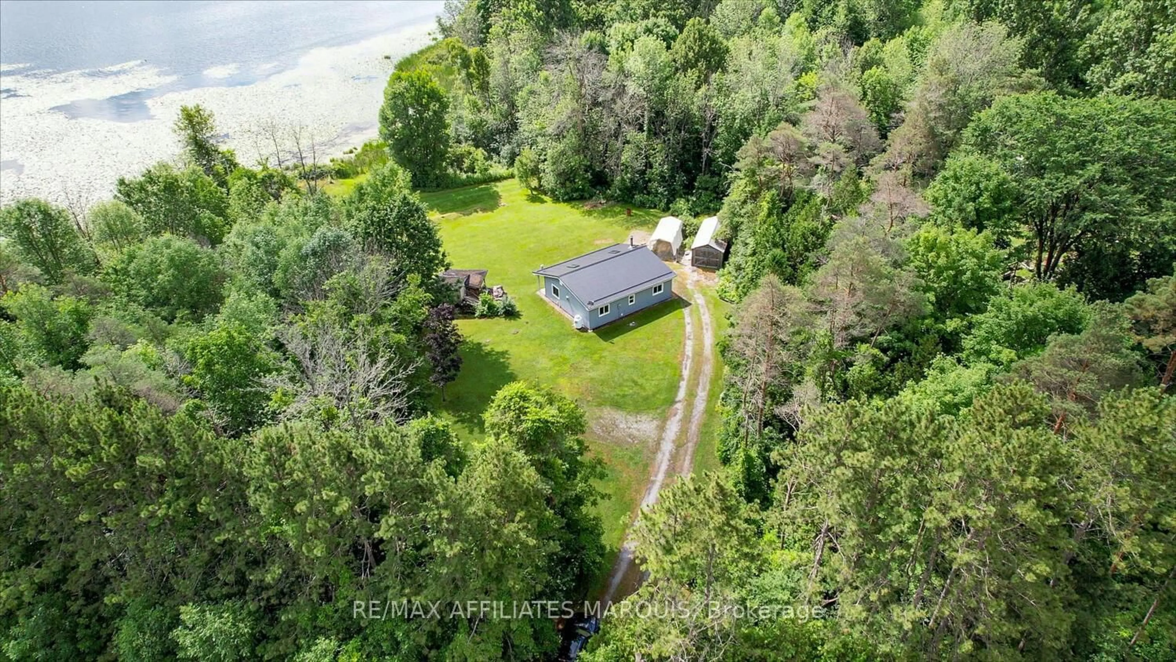 A pic from outside/outdoor area/front of a property/back of a property/a pic from drone, water/lake/river/ocean view for 103 County 8 Rd, Elizabethtown-Kitley Ontario K0E 1Y0