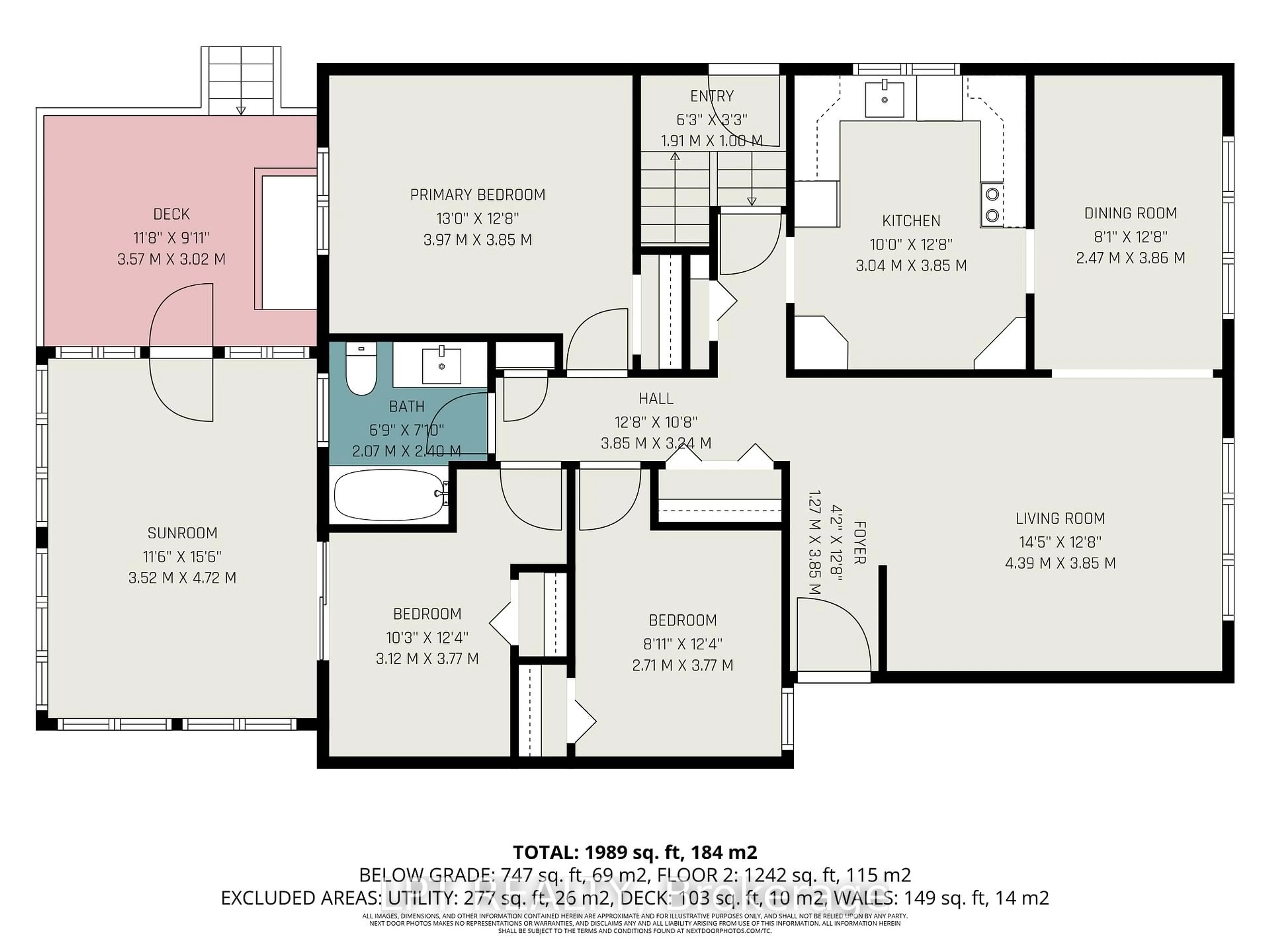 Floor plan for 1517 Caverley St, Ottawa Ontario K1G 0X9