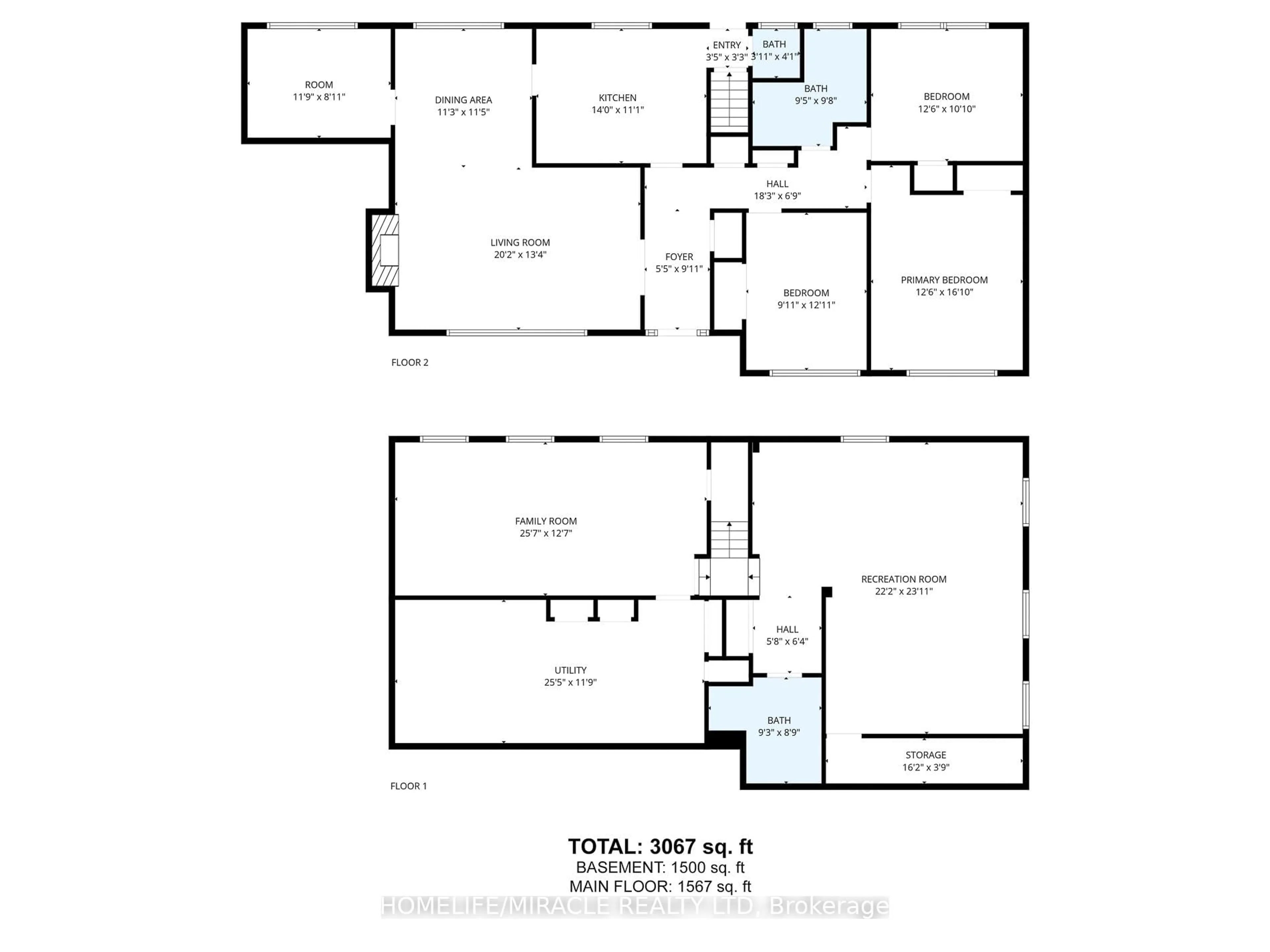Floor plan for 18 Manor Pl, Hamilton Ontario L8G 3S9