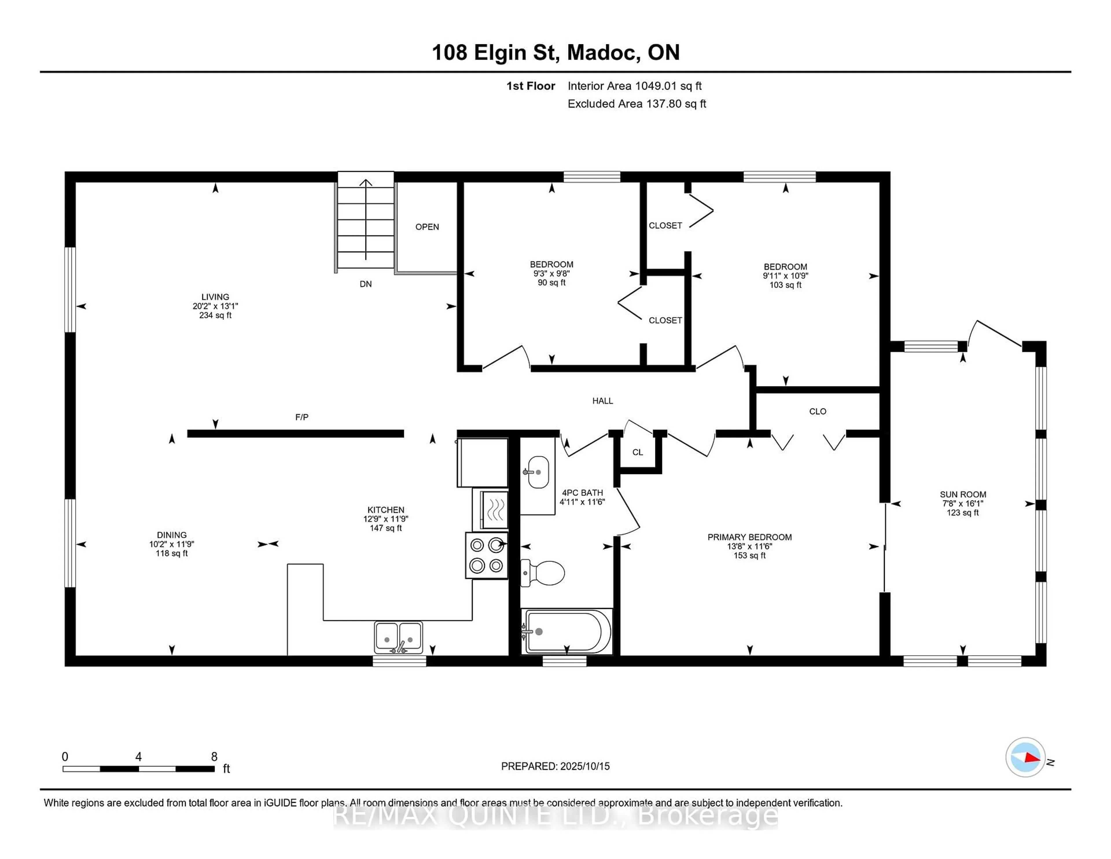 Floor plan for 108 Elgin St, Madoc Ontario K0K 2K0