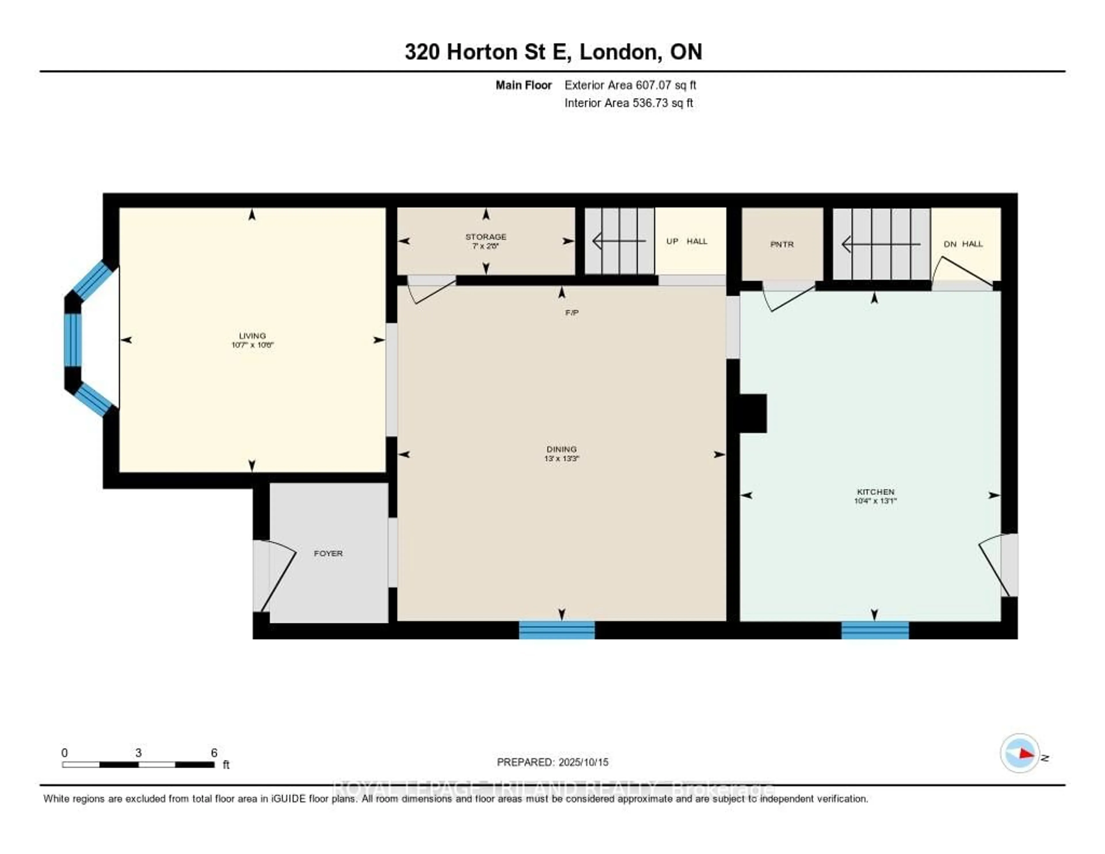 Floor plan for 320 Horton St, London East Ontario N6B 1L4