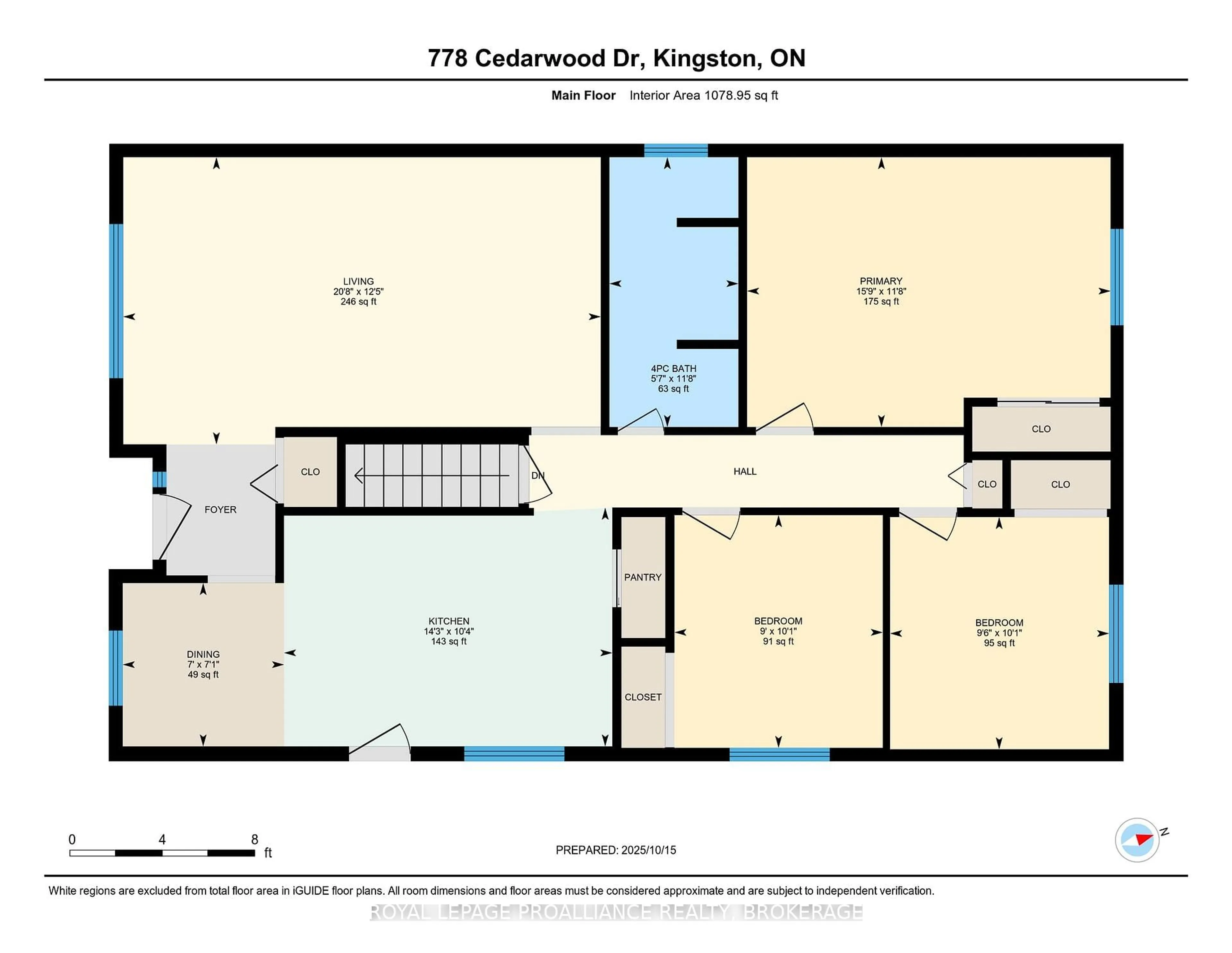 Floor plan for 778 Cedarwood Dr, Kingston Ontario K7P 1M7
