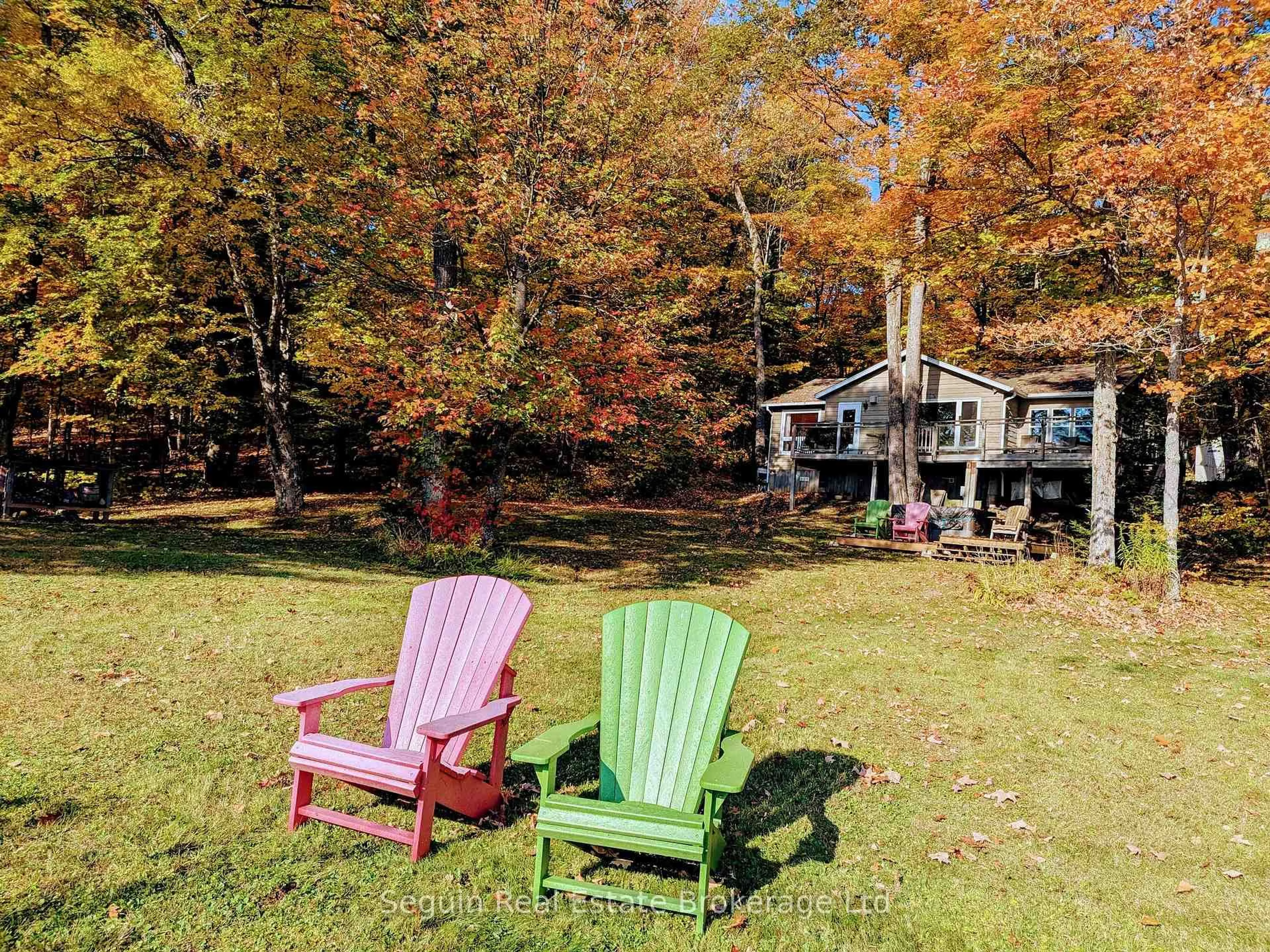 Patio, water/lake/river/ocean view for 151 Sugar Lake Rd, Seguin Ontario P2A 0B6