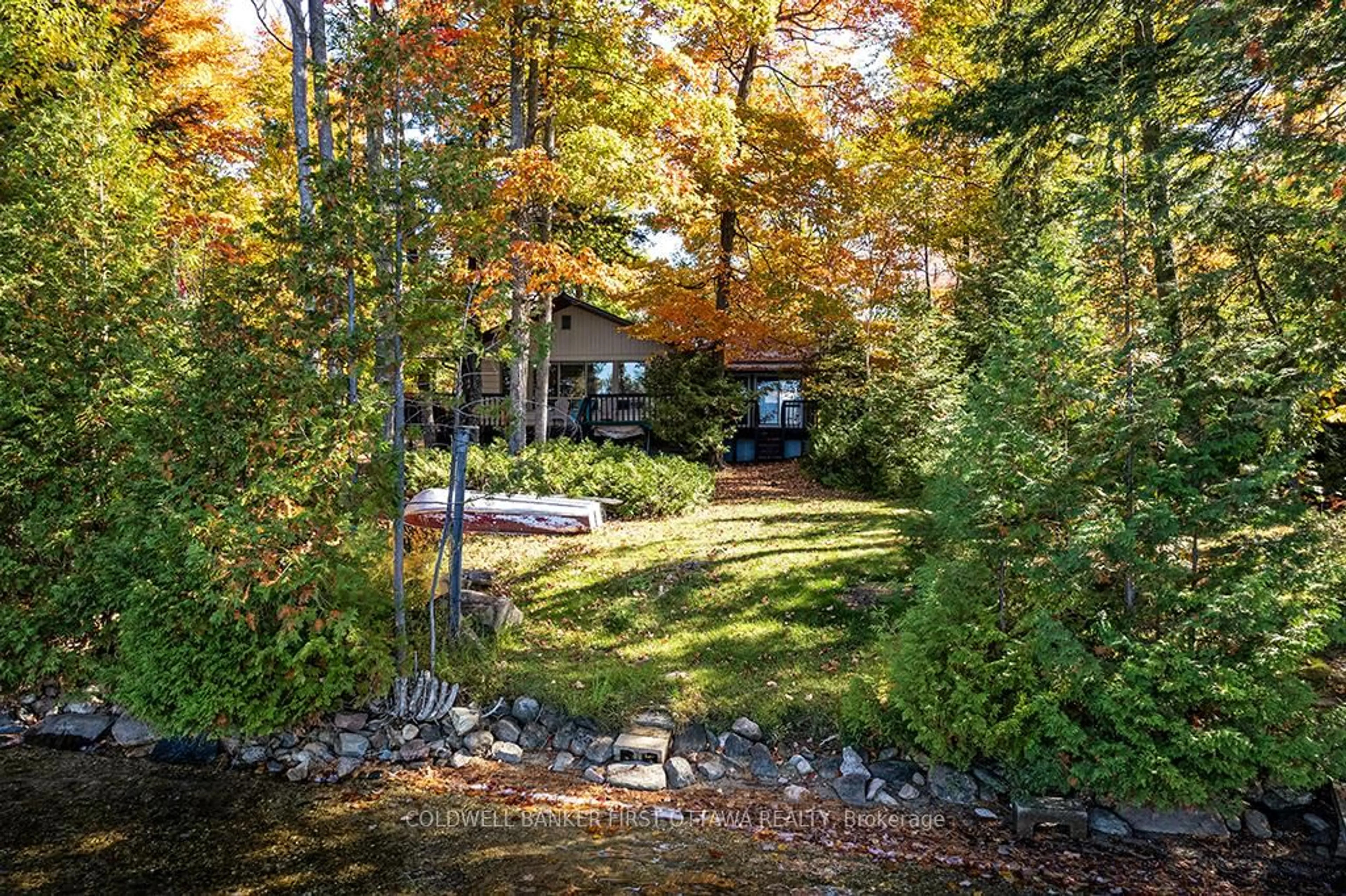 Patio, forest/trees view for 2234A Grindstone Lake Rd, Plevna Ontario K0H 2M0