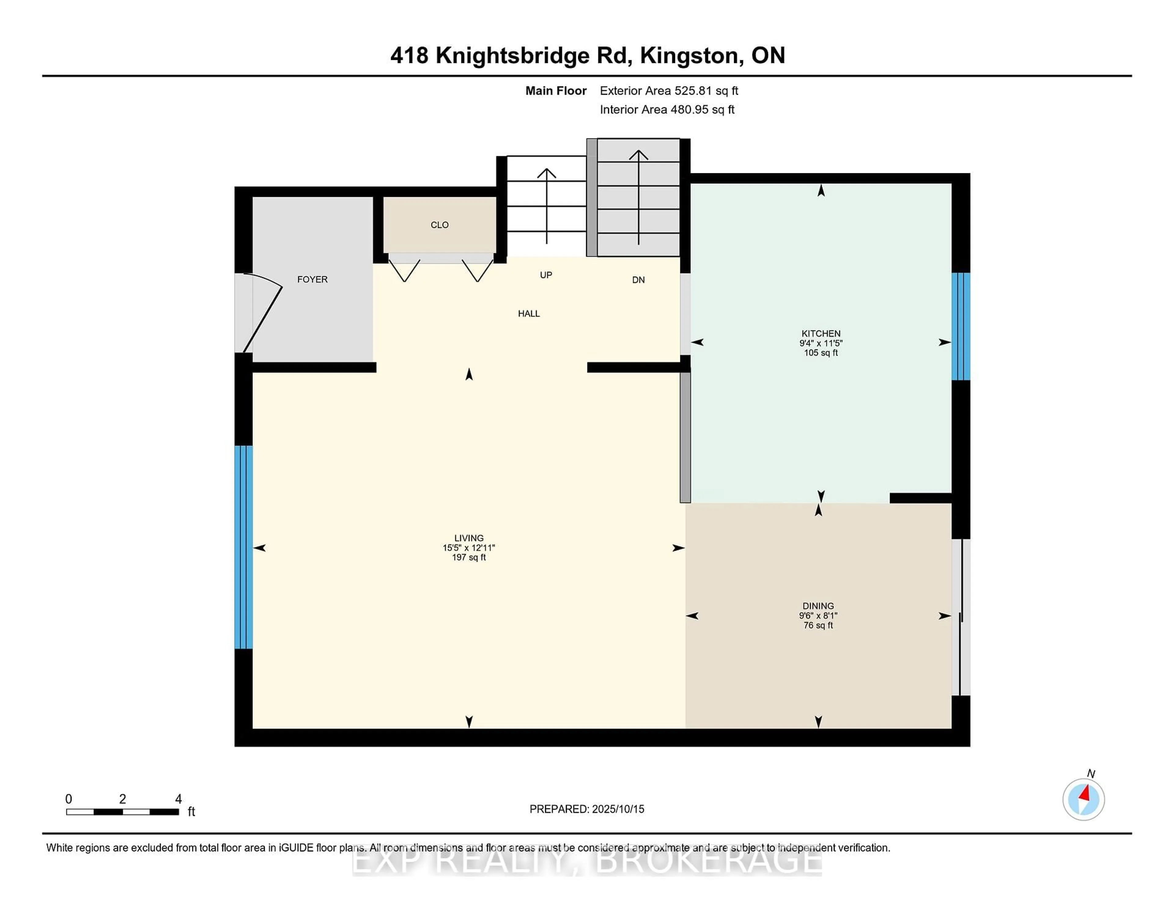 Floor plan for 418 KNIGHTSBRIDGE Rd, Kingston Ontario K7M 5S7