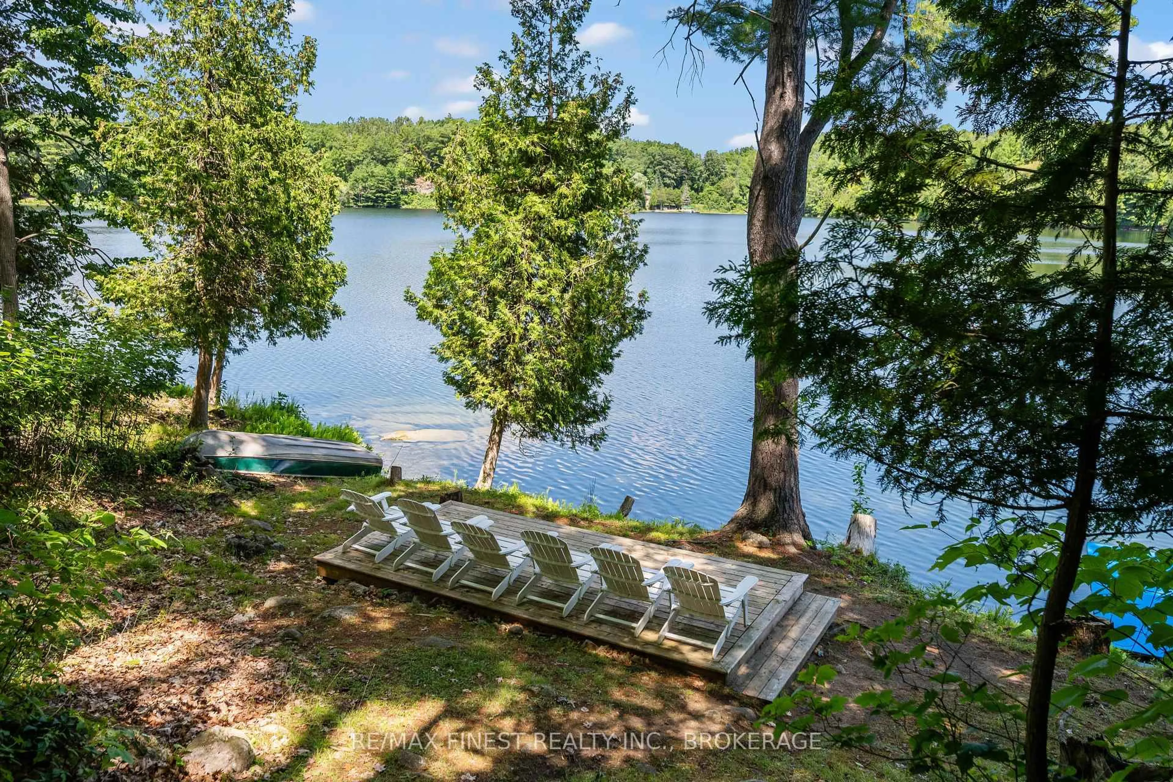 Patio, water/lake/river/ocean view for 32 Oakwood Lane, Hartington Ontario K0H 1W0