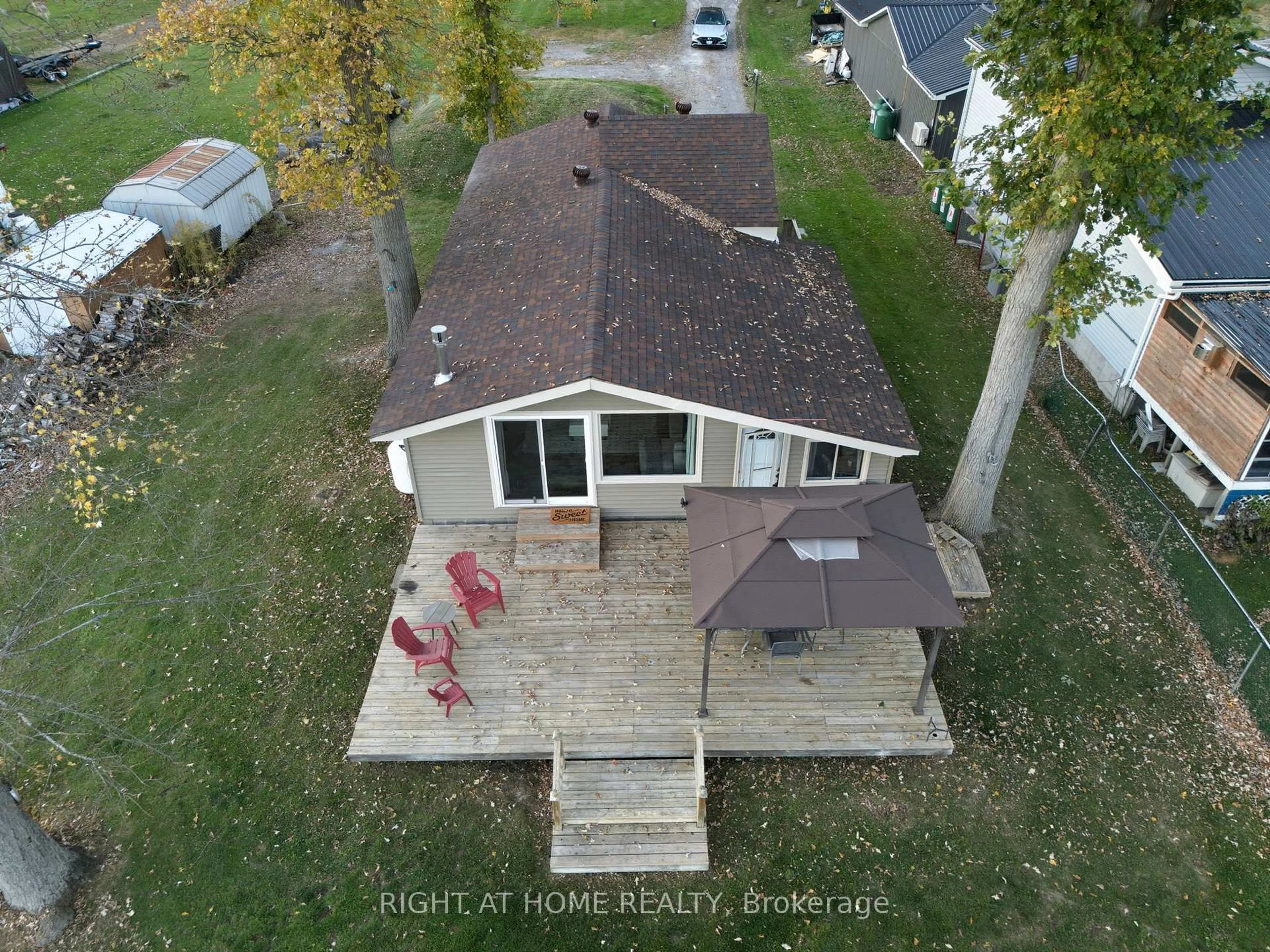 A pic from outside/outdoor area/front of a property/back of a property/a pic from drone, unknown for 49 River Rd, Trent Hills Ontario K0L 1L0
