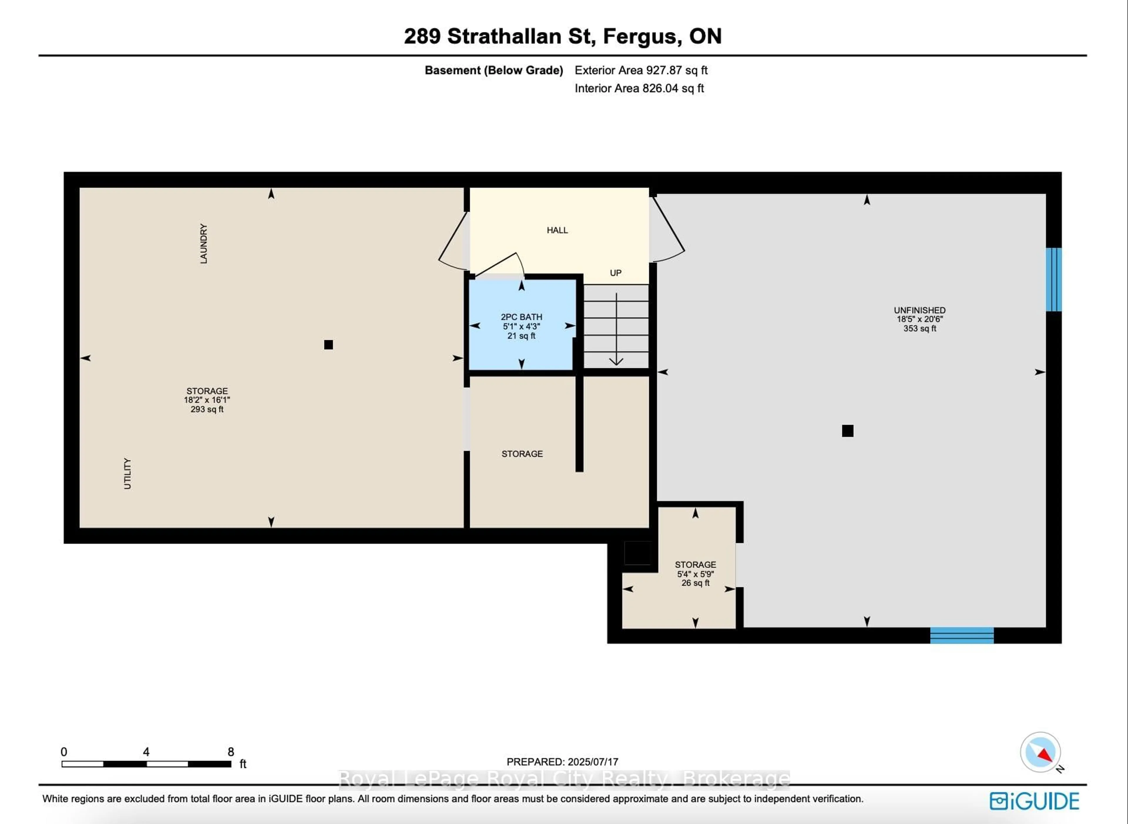 Floor plan for 289 Strathallan St, Centre Wellington Ontario N1M 3L6