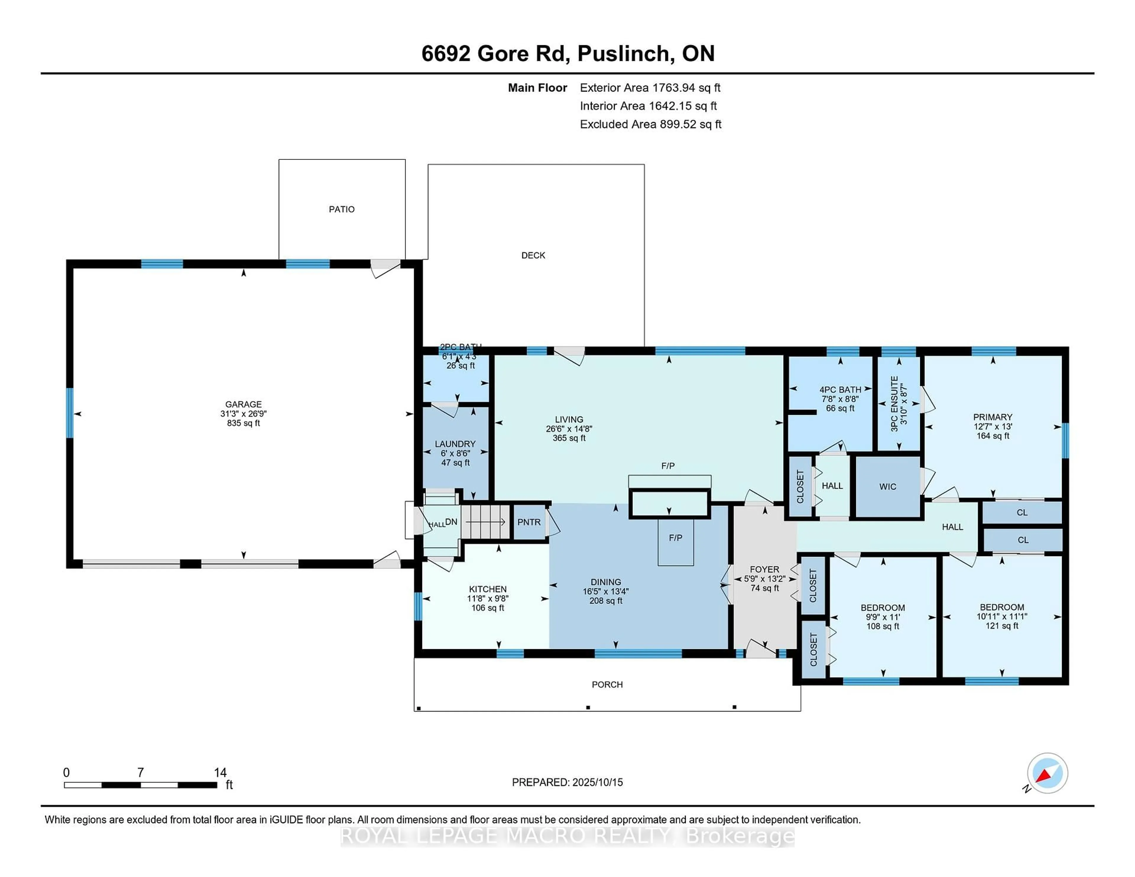 Floor plan for 6692 Gore Rd, Puslinch Ontario N0B 2J0