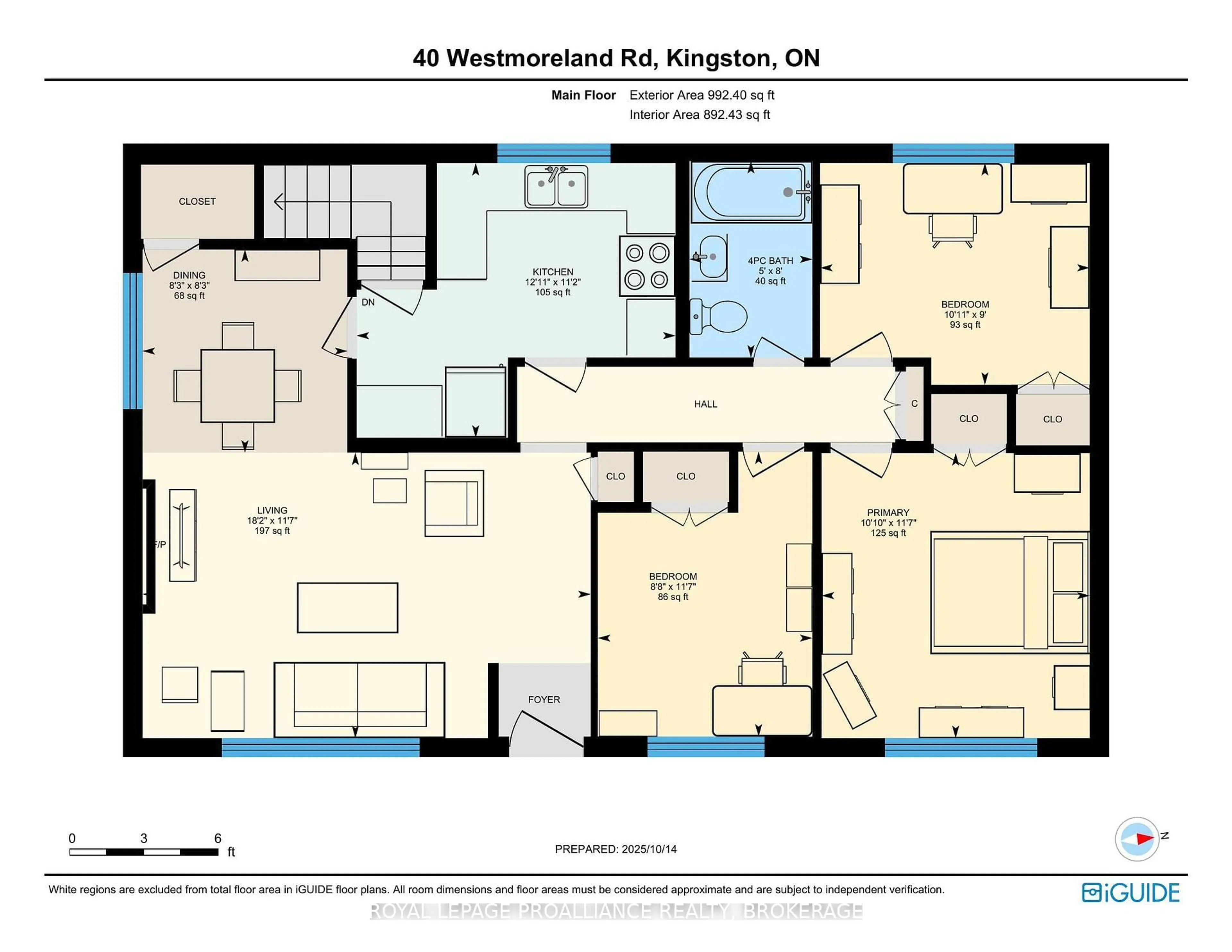 Floor plan for 40 Westmoreland Rd, Kingston Ontario K7M 1J5