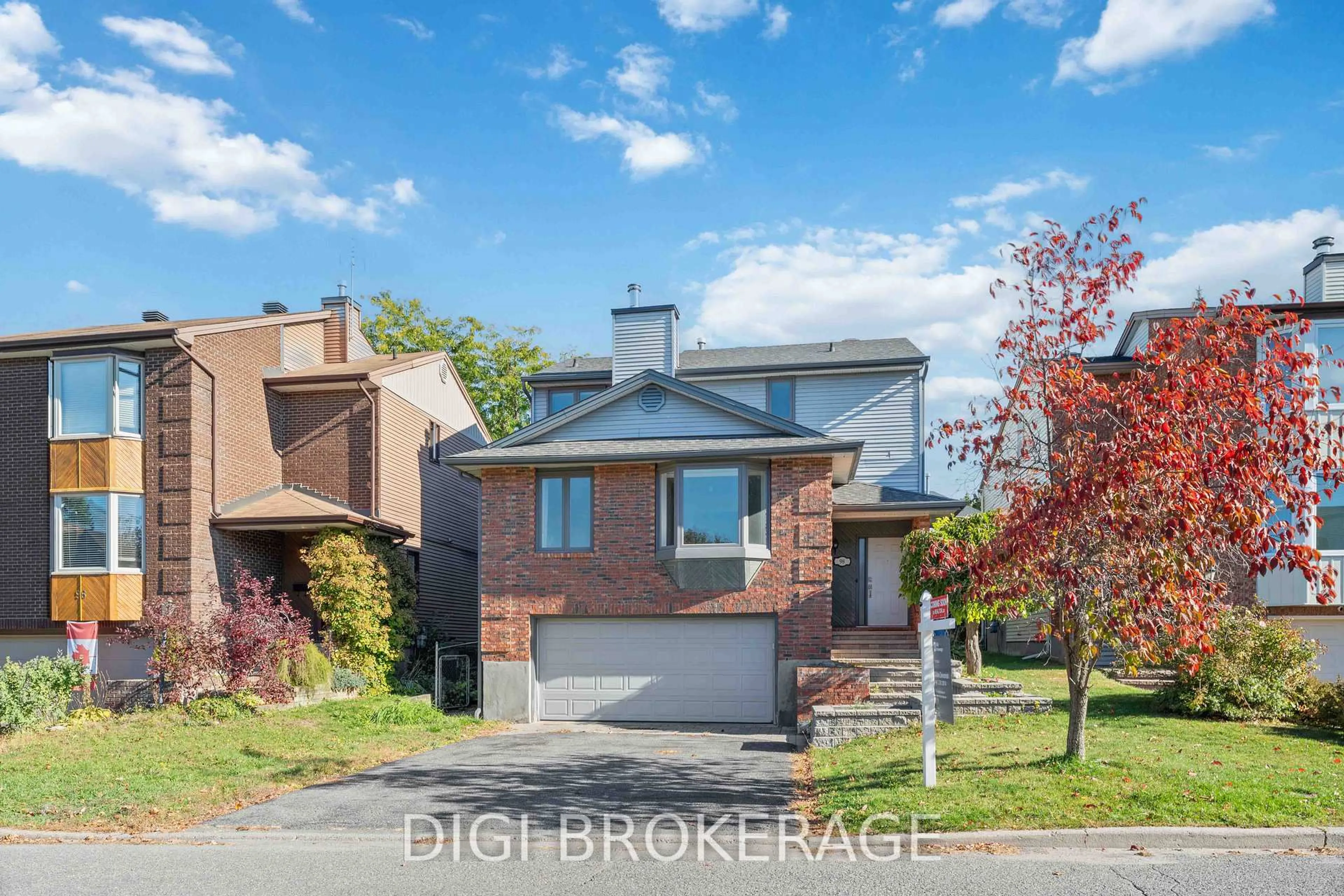 Home with brick exterior material, street for 98 Gillespie Cres, Ottawa Ontario K1V 0J2