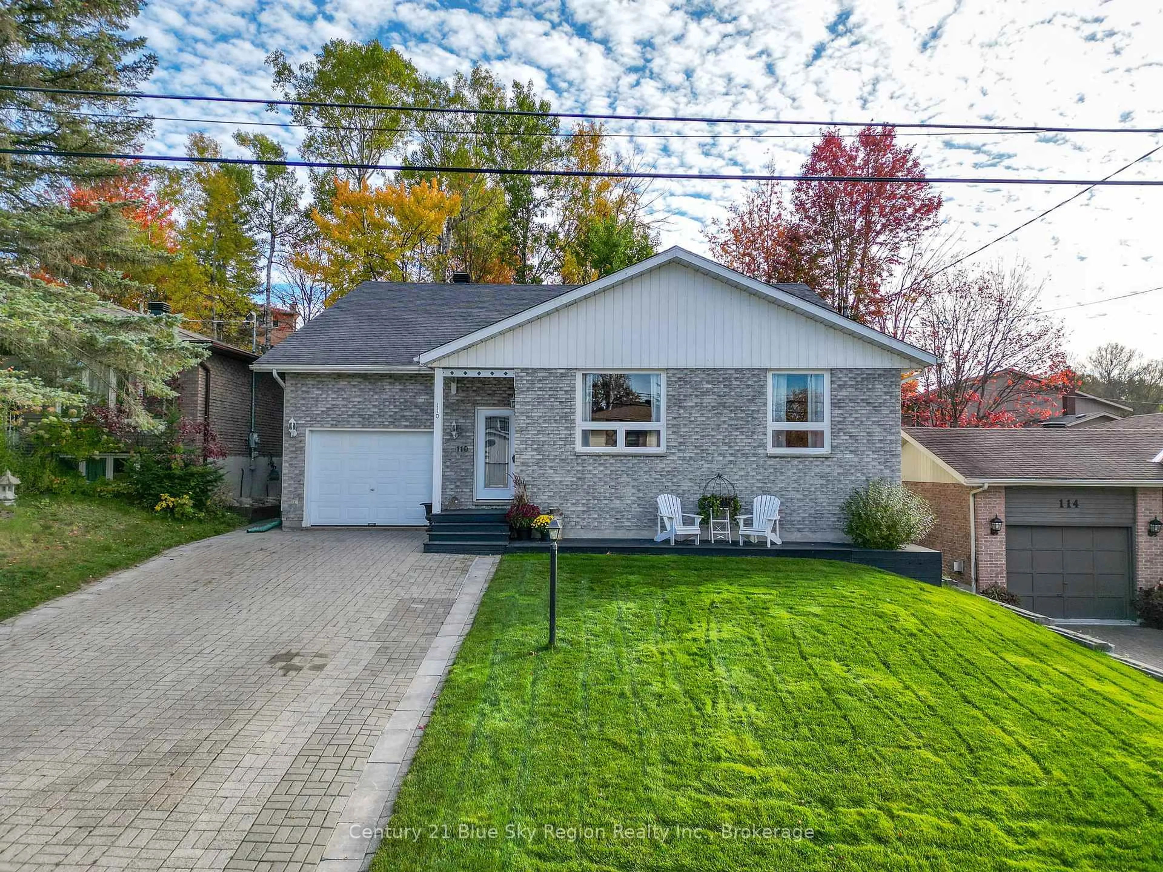 Home with brick exterior material, street for 110 Sable Cres, North Bay Ontario P1A 3X7