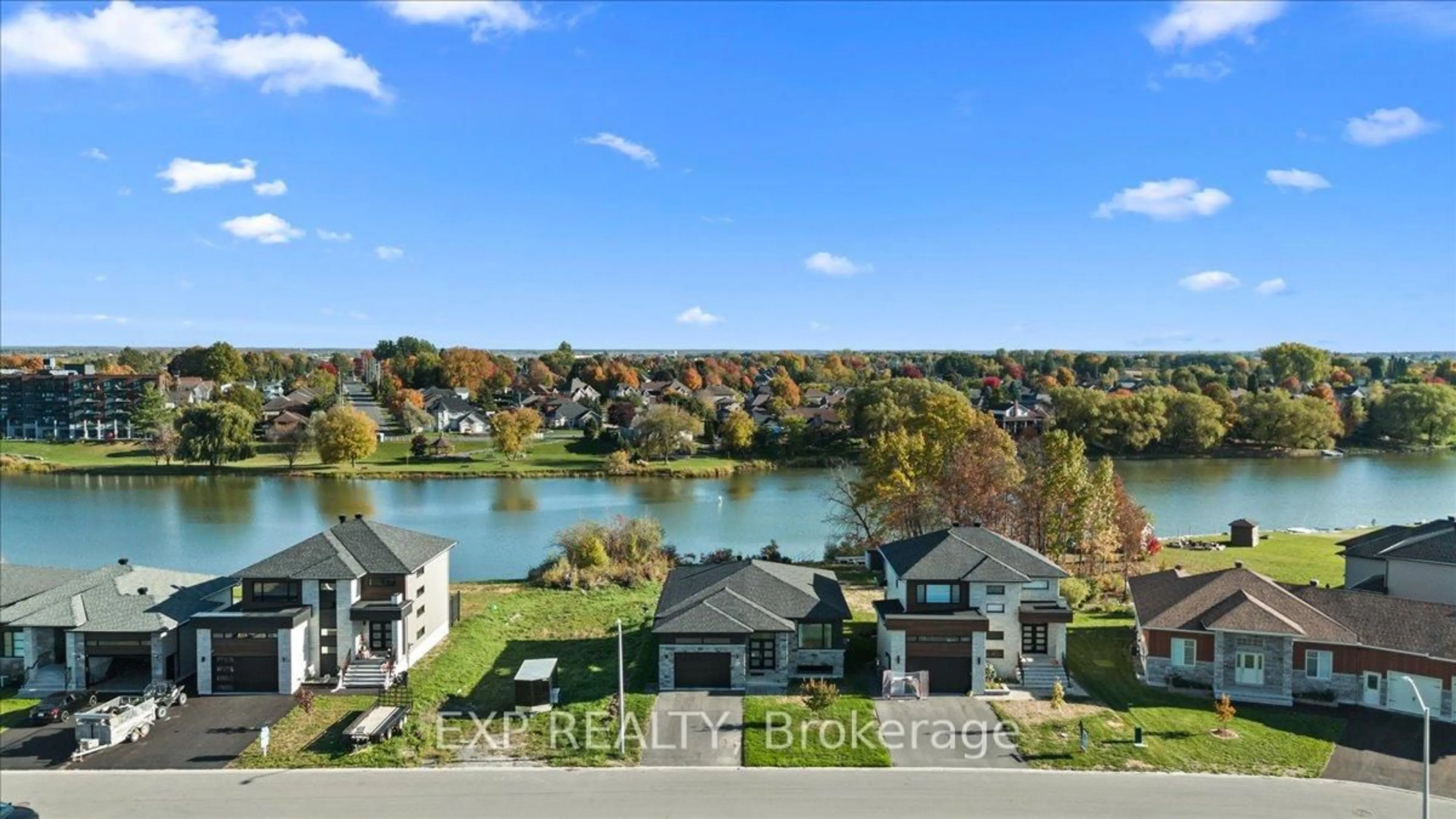 A pic from outside/outdoor area/front of a property/back of a property/a pic from drone, water/lake/river/ocean view for 508 BARRAGE St, Casselman Ontario K0A 1M0