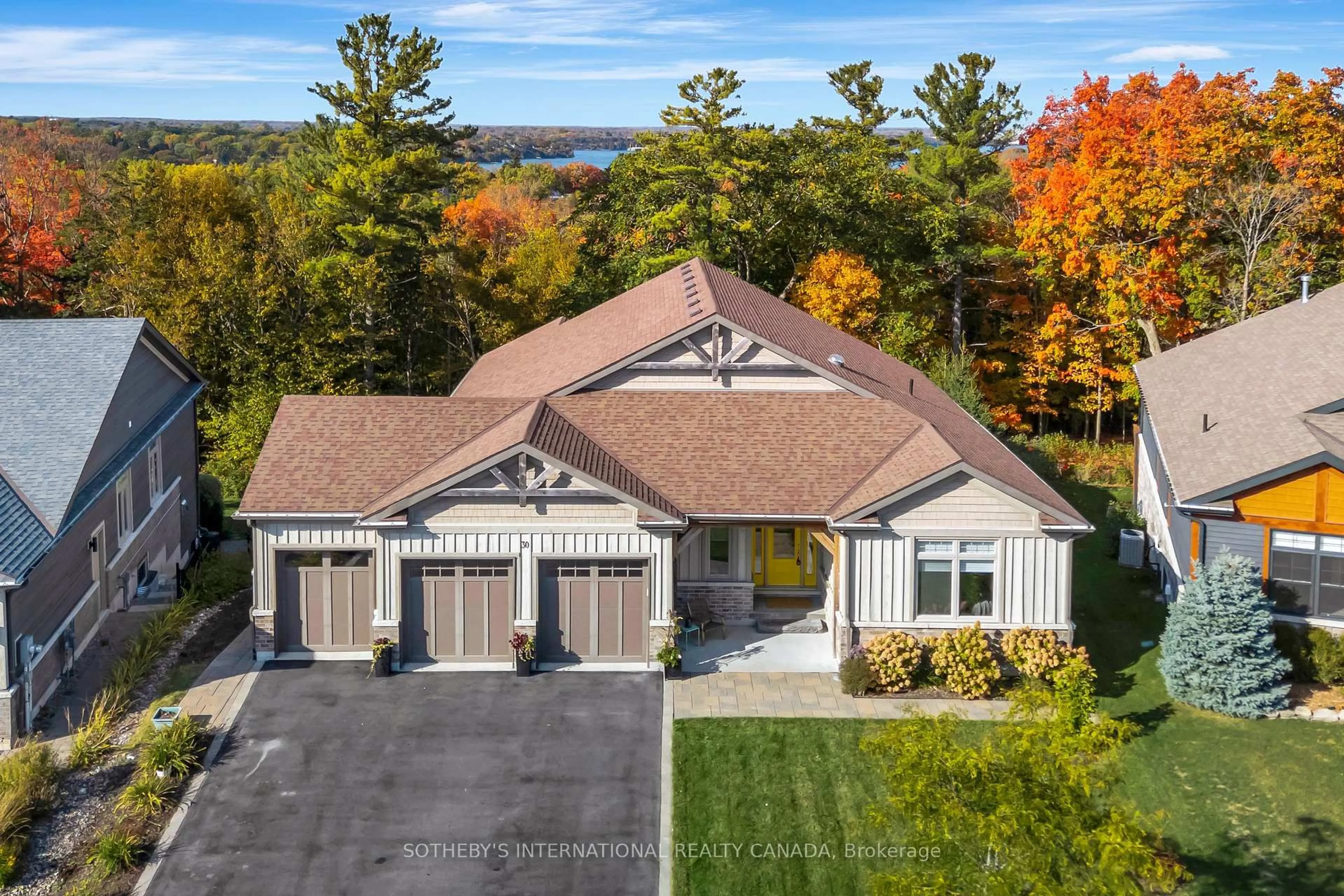 A pic from outside/outdoor area/front of a property/back of a property/a pic from drone, unknown for 30 Pine Ridge Dr, Prince Edward County Ontario K0K 2T0
