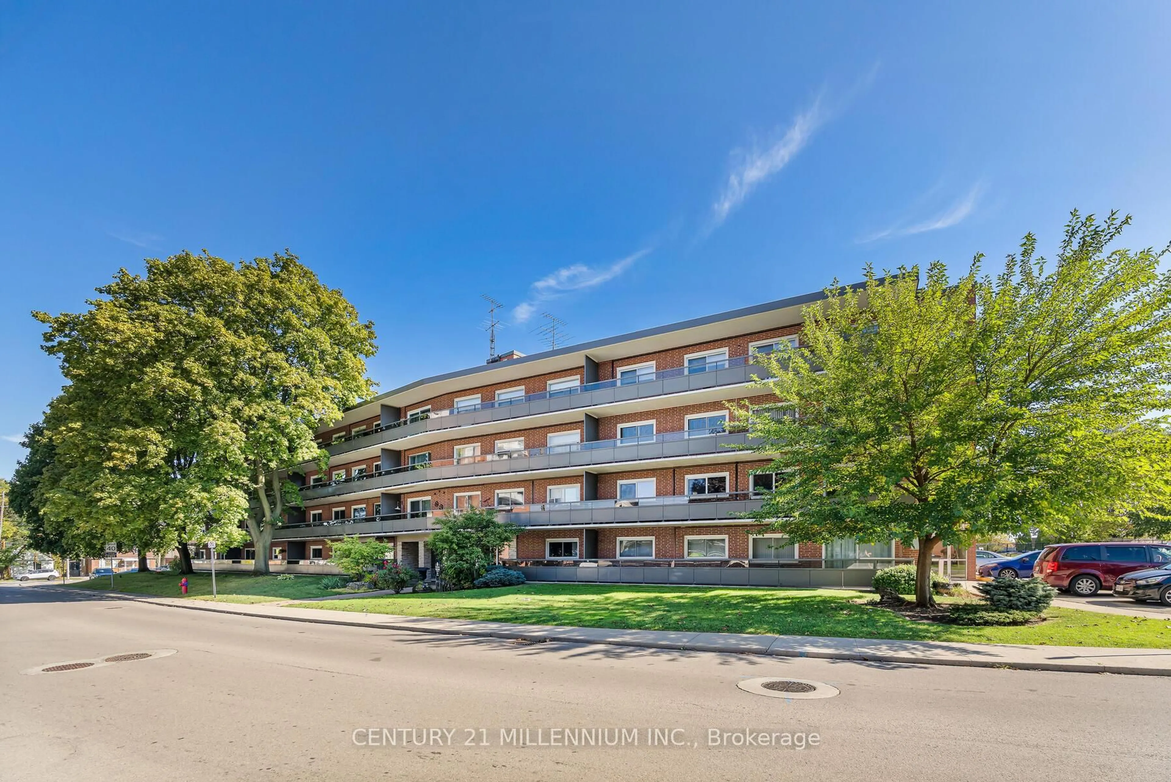A pic from outside/outdoor area/front of a property/back of a property/a pic from drone, unknown for 11 Woodman Dr #203, Hamilton Ontario L8K 4E3