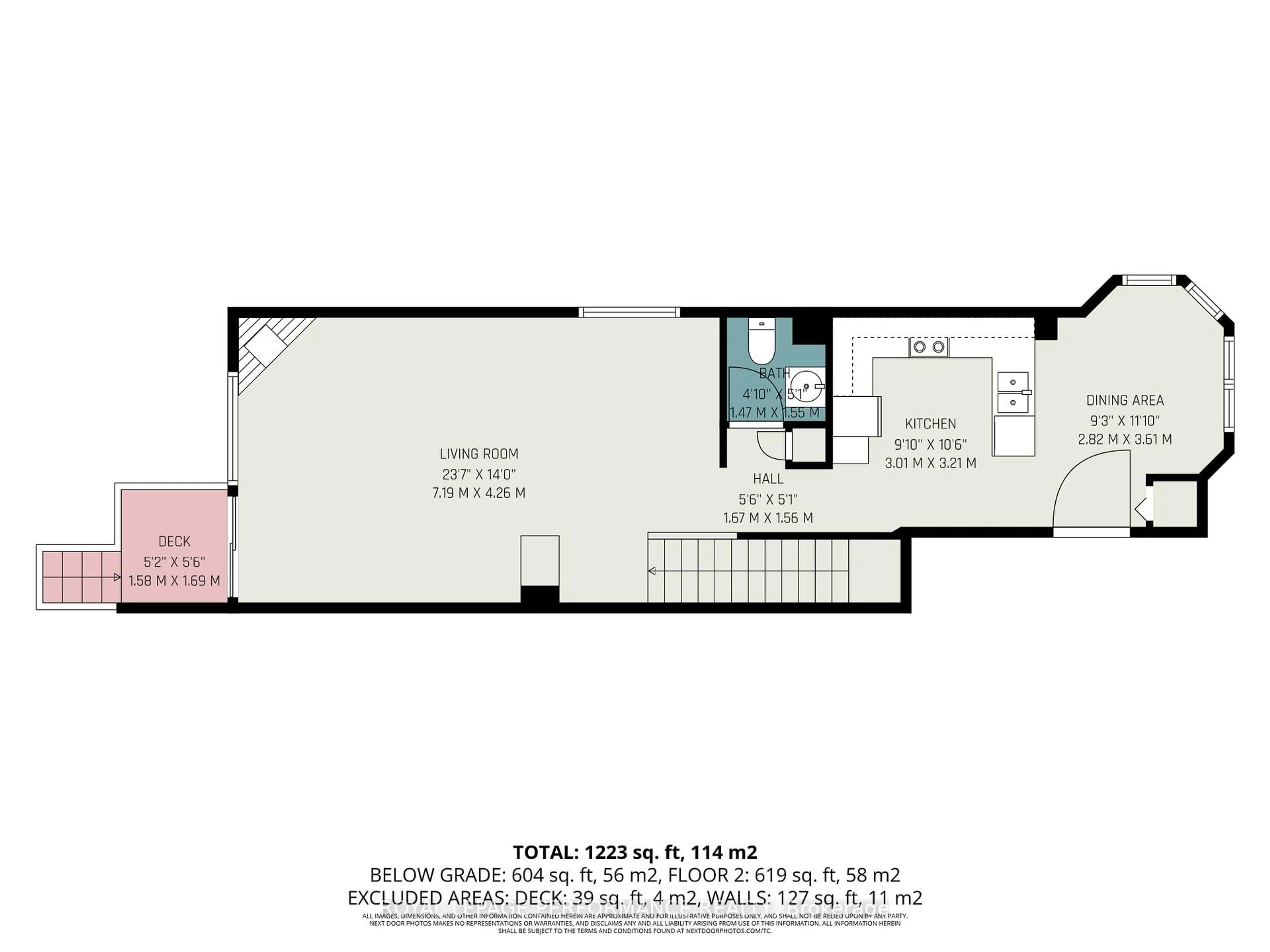 Floor plan for 130 Berrigan Dr #52, Ottawa Ontario K2J 0J3