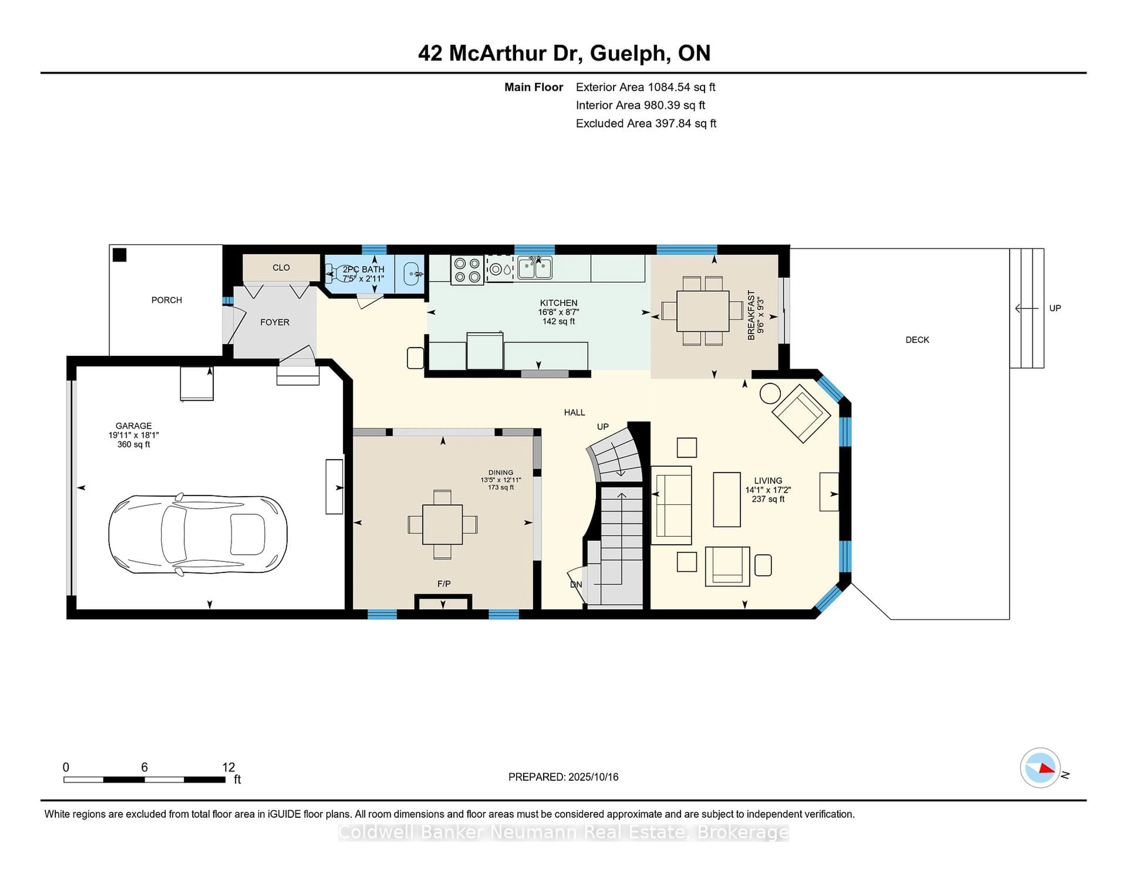 Floor plan for 42 Mcarthur Dr, Guelph Ontario N1L 1S2