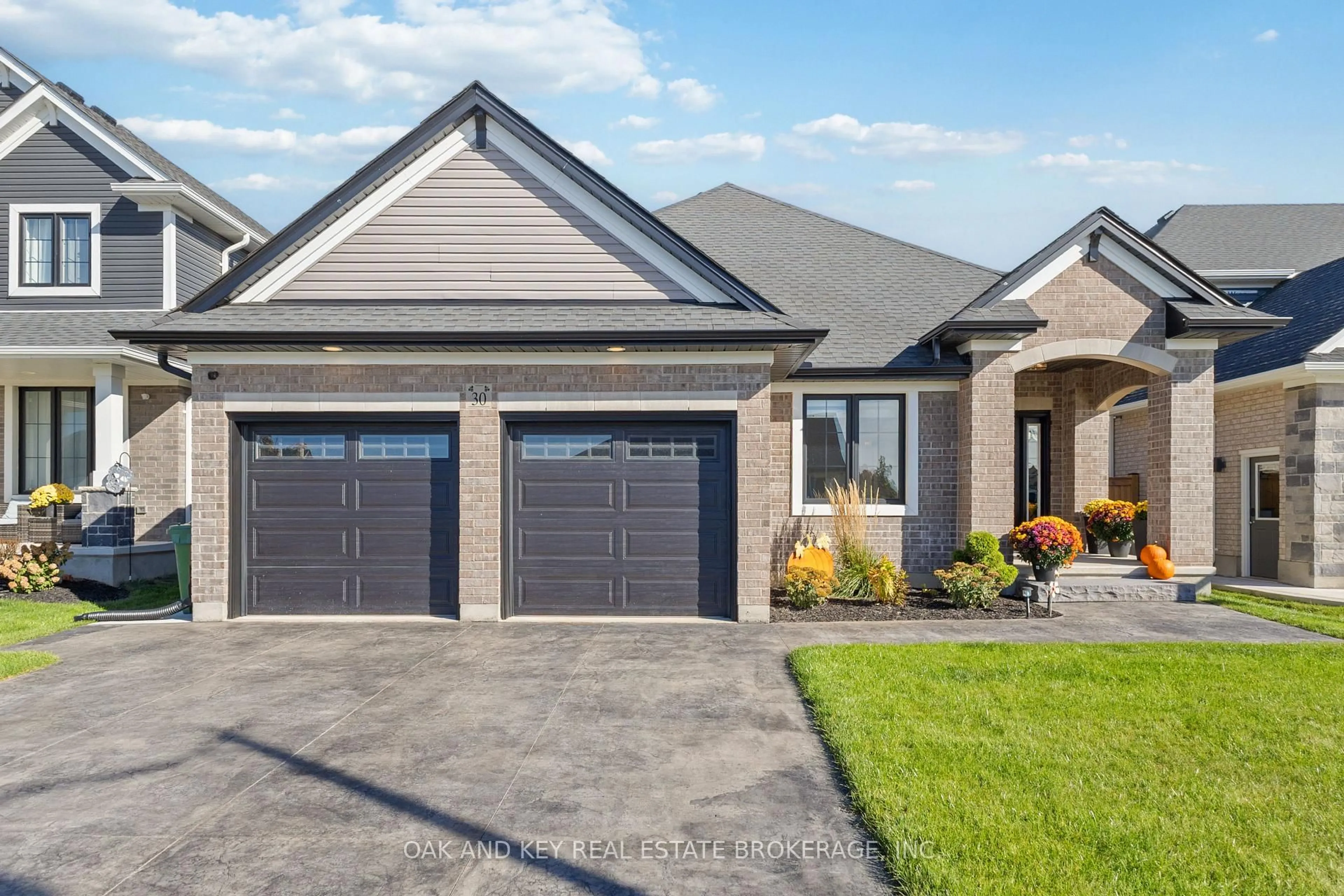 Home with brick exterior material, street for 30 Harlequin Crt, St. Thomas Ontario N5R 0L5