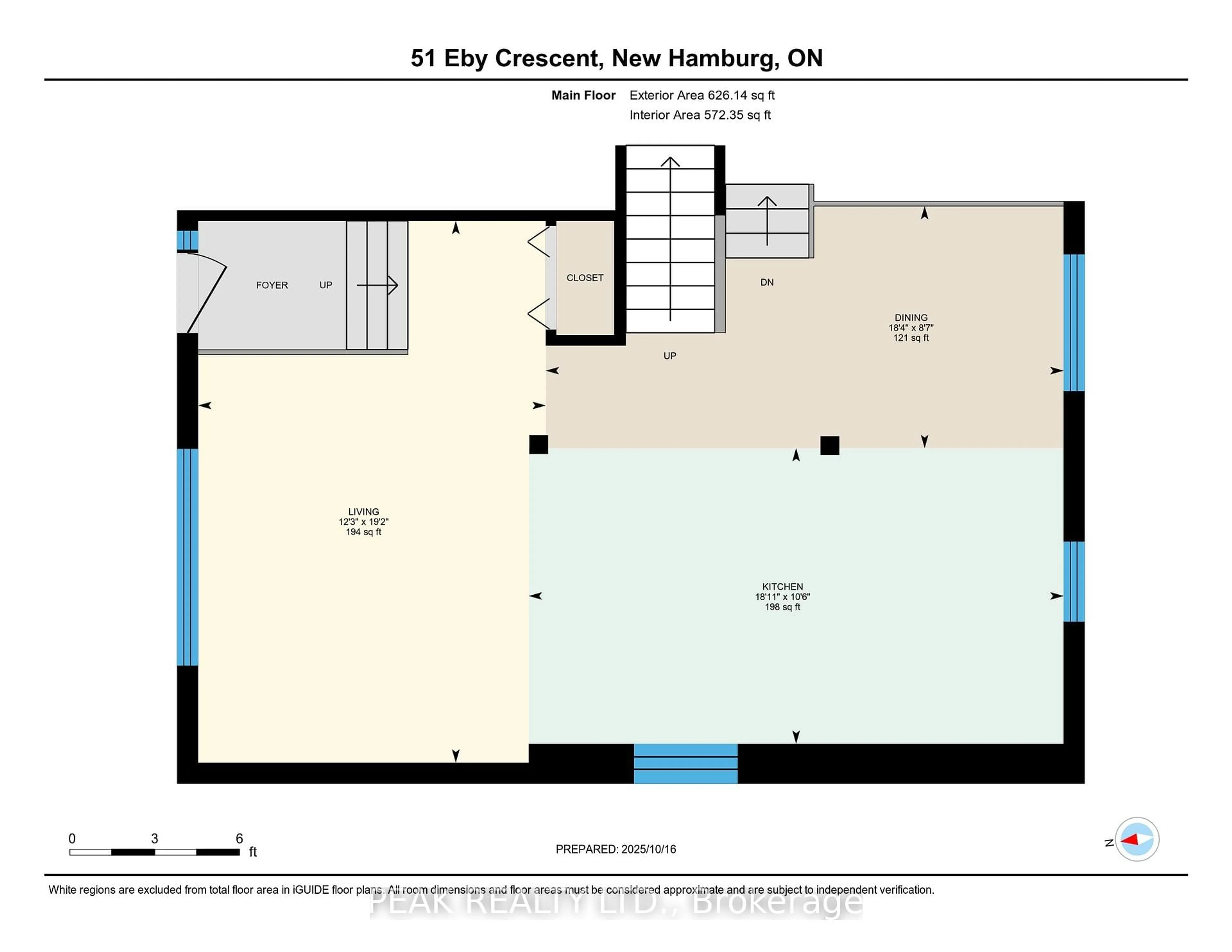 Floor plan for 51 Eby Cres, Wilmot Ontario N3A 1Y7