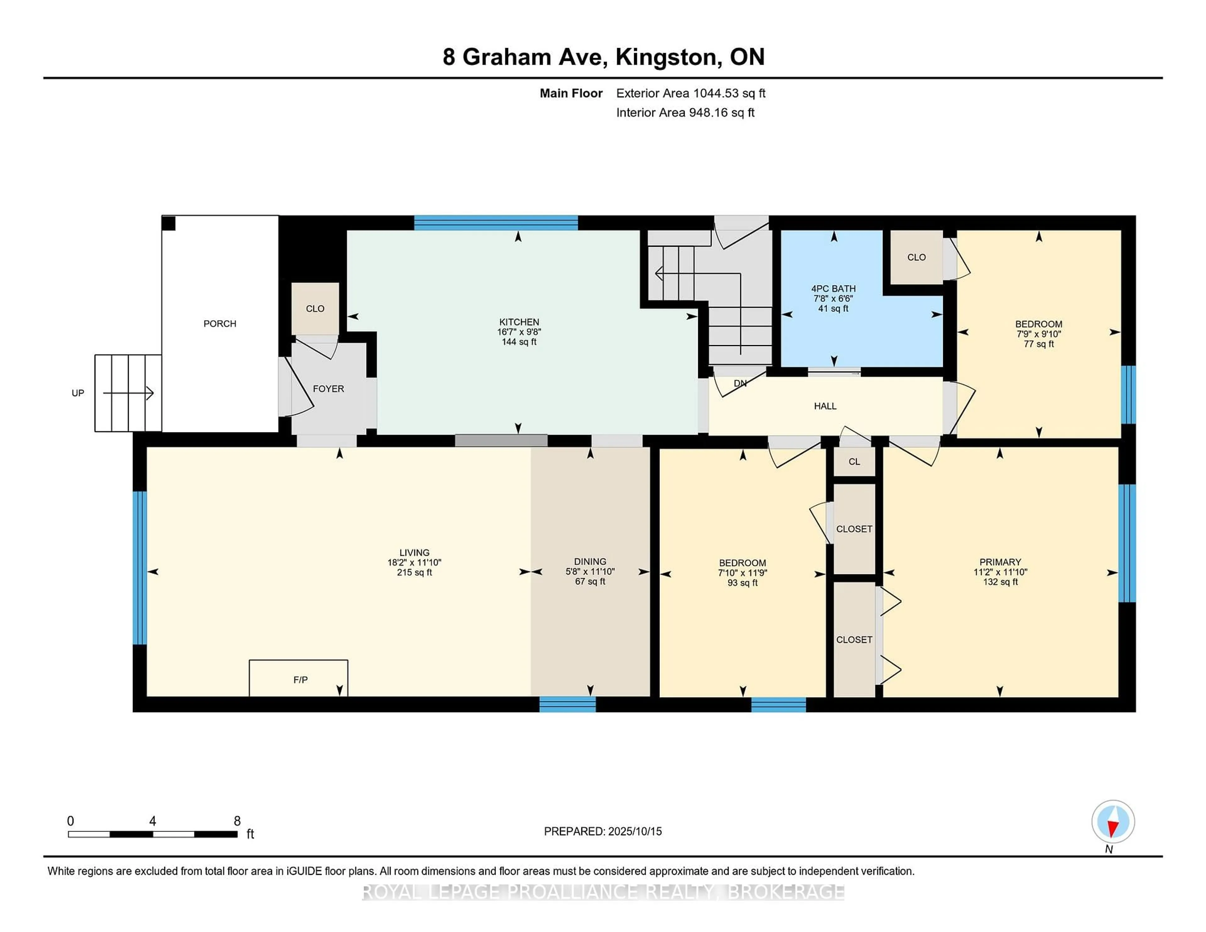 Floor plan for 8 Graham Ave, Kingston Ontario K7L 4H3