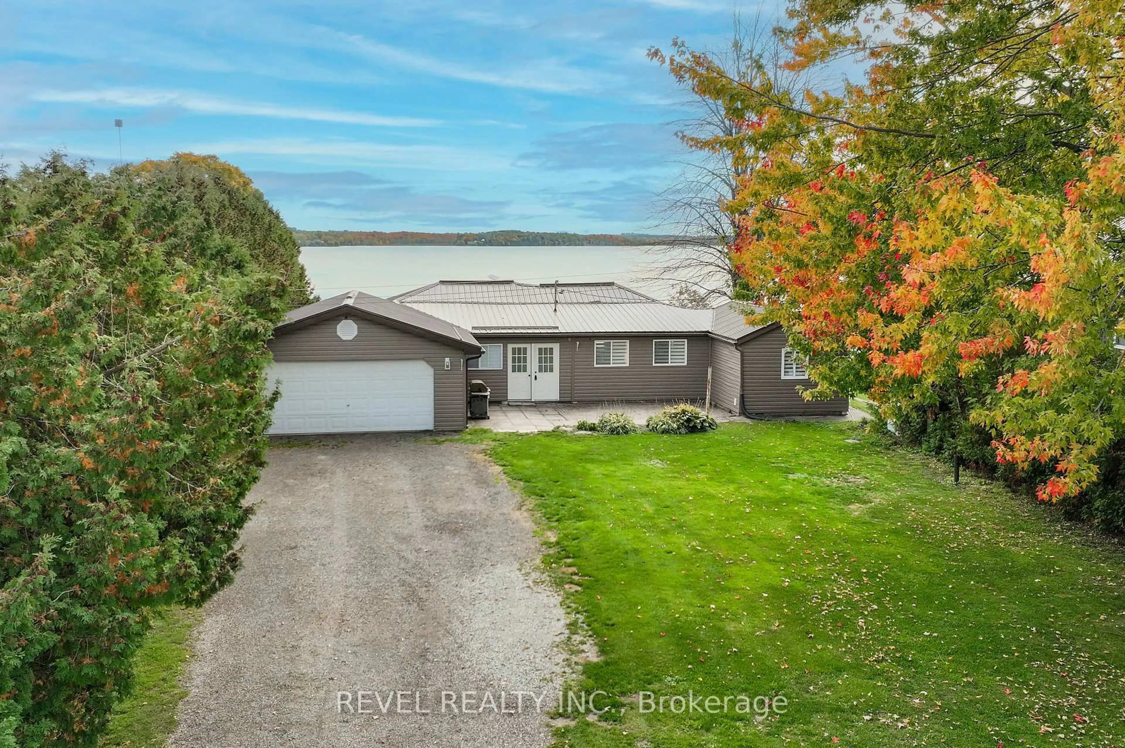 A pic from outside/outdoor area/front of a property/back of a property/a pic from drone, water/lake/river/ocean view for 85 Marsh Creek Rd, Kawartha Lakes Ontario K0M 2C0