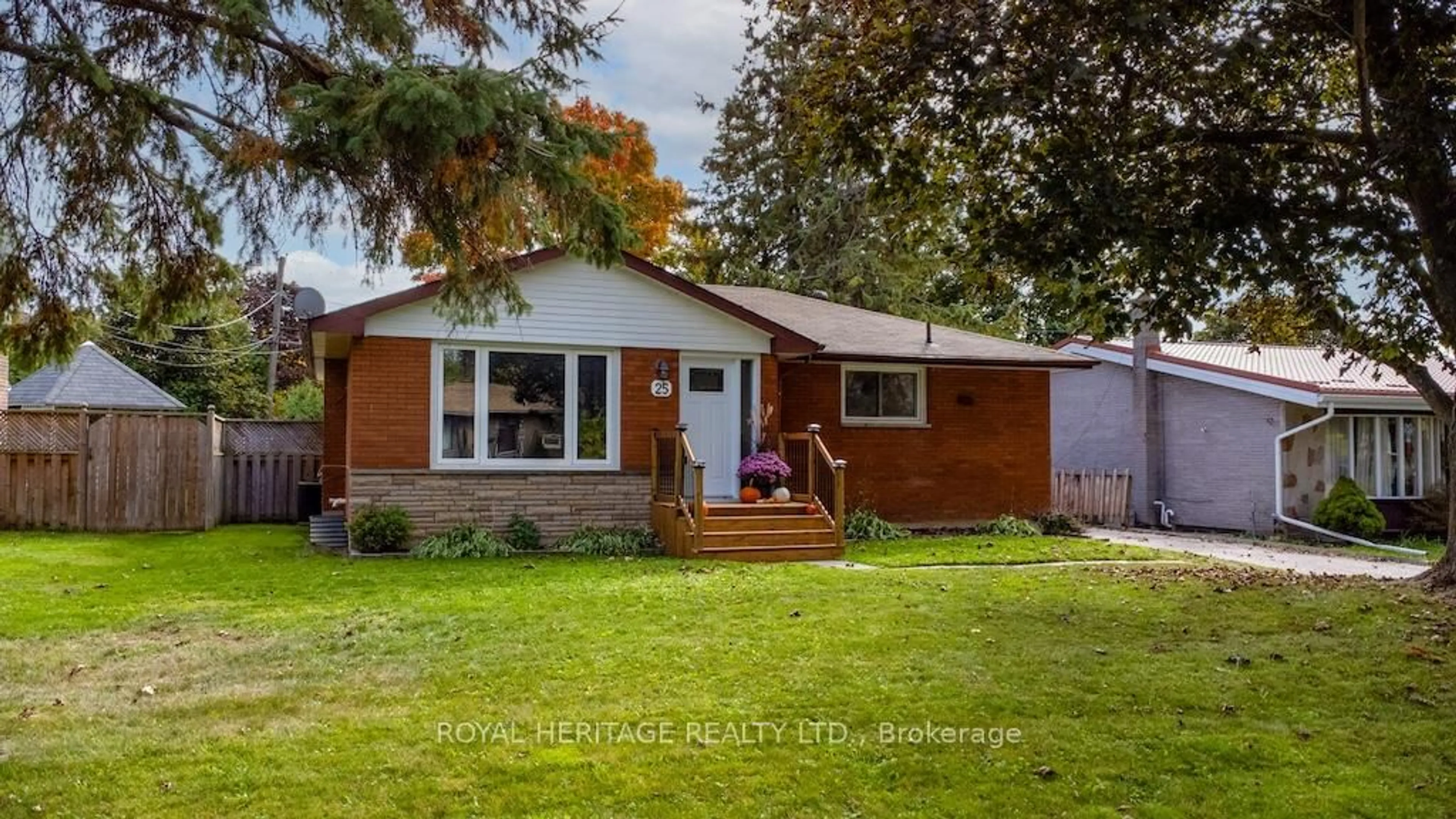 Home with brick exterior material, street for 25 Maryknoll Ave, Kawartha Lakes Ontario K9V 1A7