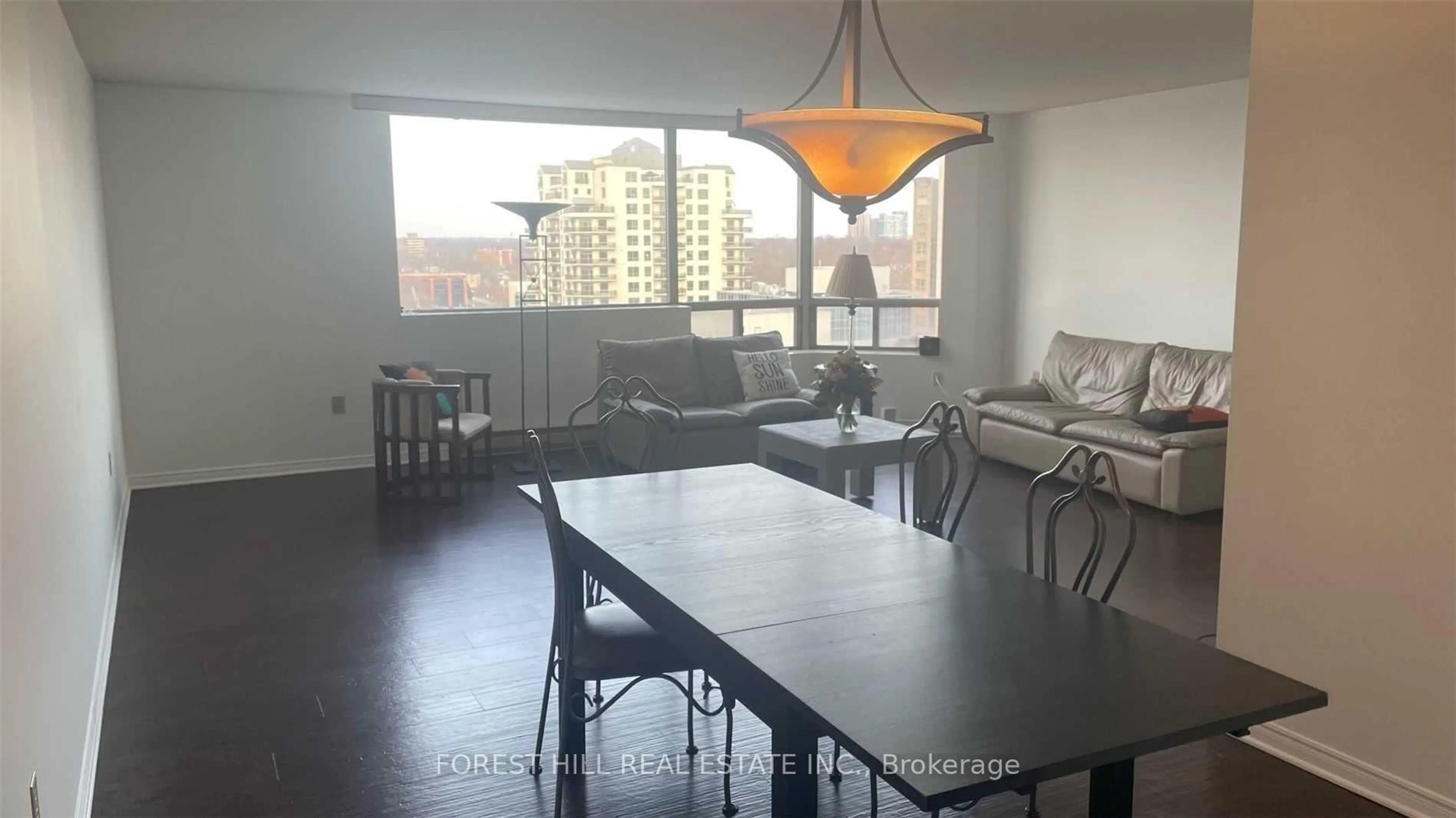 Dining room, wood/laminate floor for 695 Richmond St #1111, London East Ontario N6A 5M8