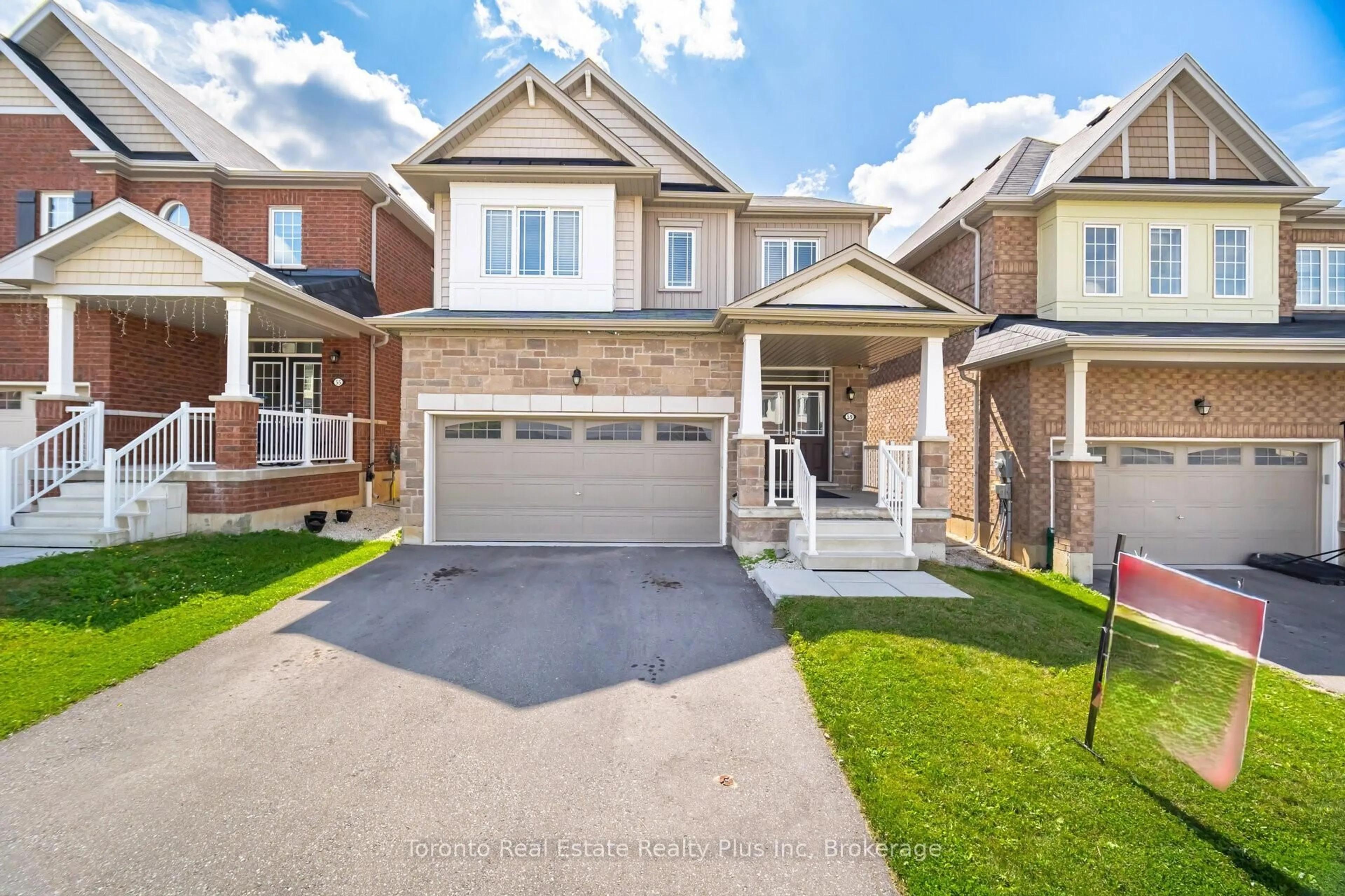 Home with brick exterior material, street for 59 Stamford St, Woolwich Ontario N0B 1M0