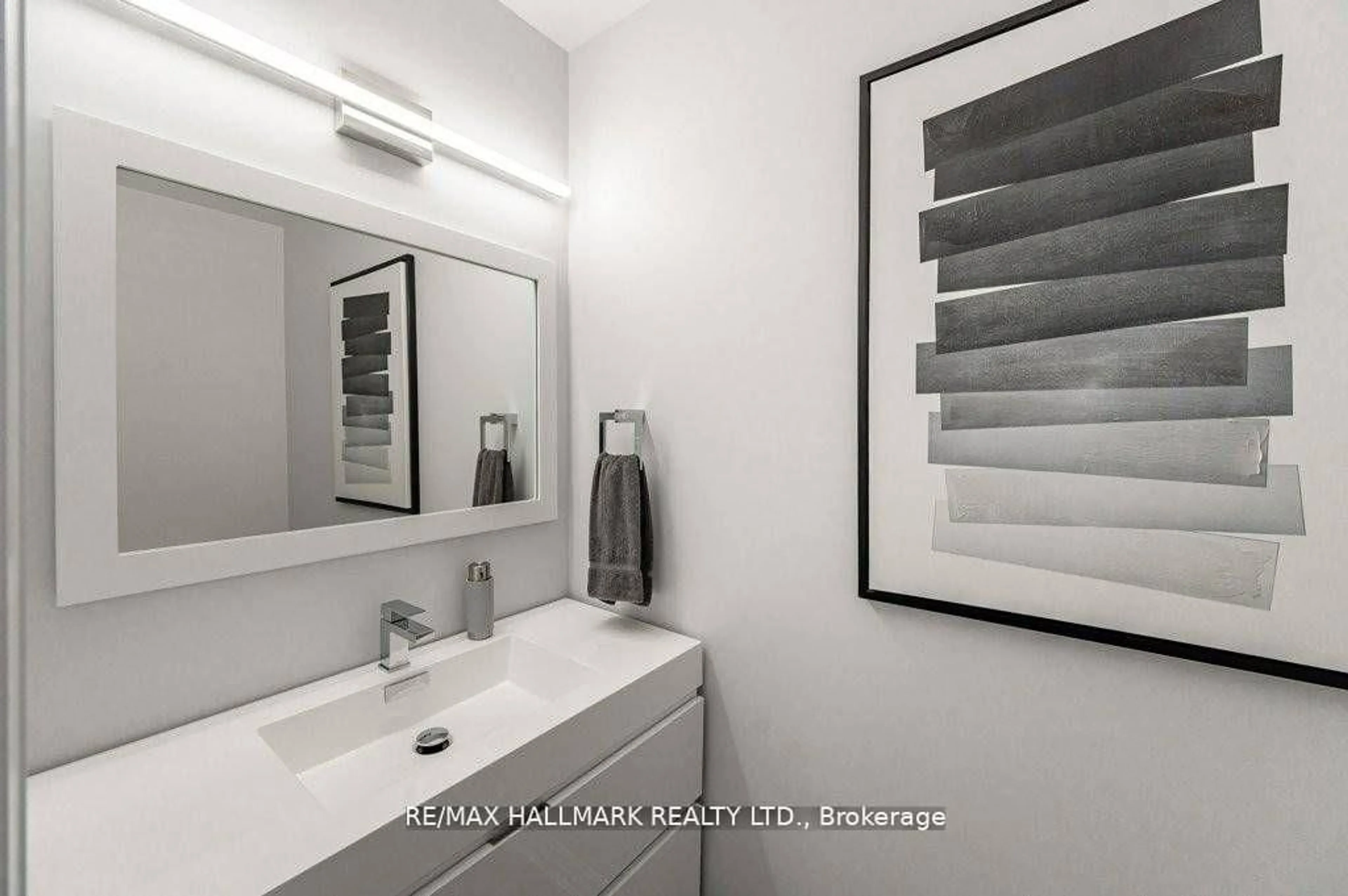 Contemporary bathroom, ceramic/tile floor for 10 Concord Pl #409, Grimsby Ontario L3M 0G6