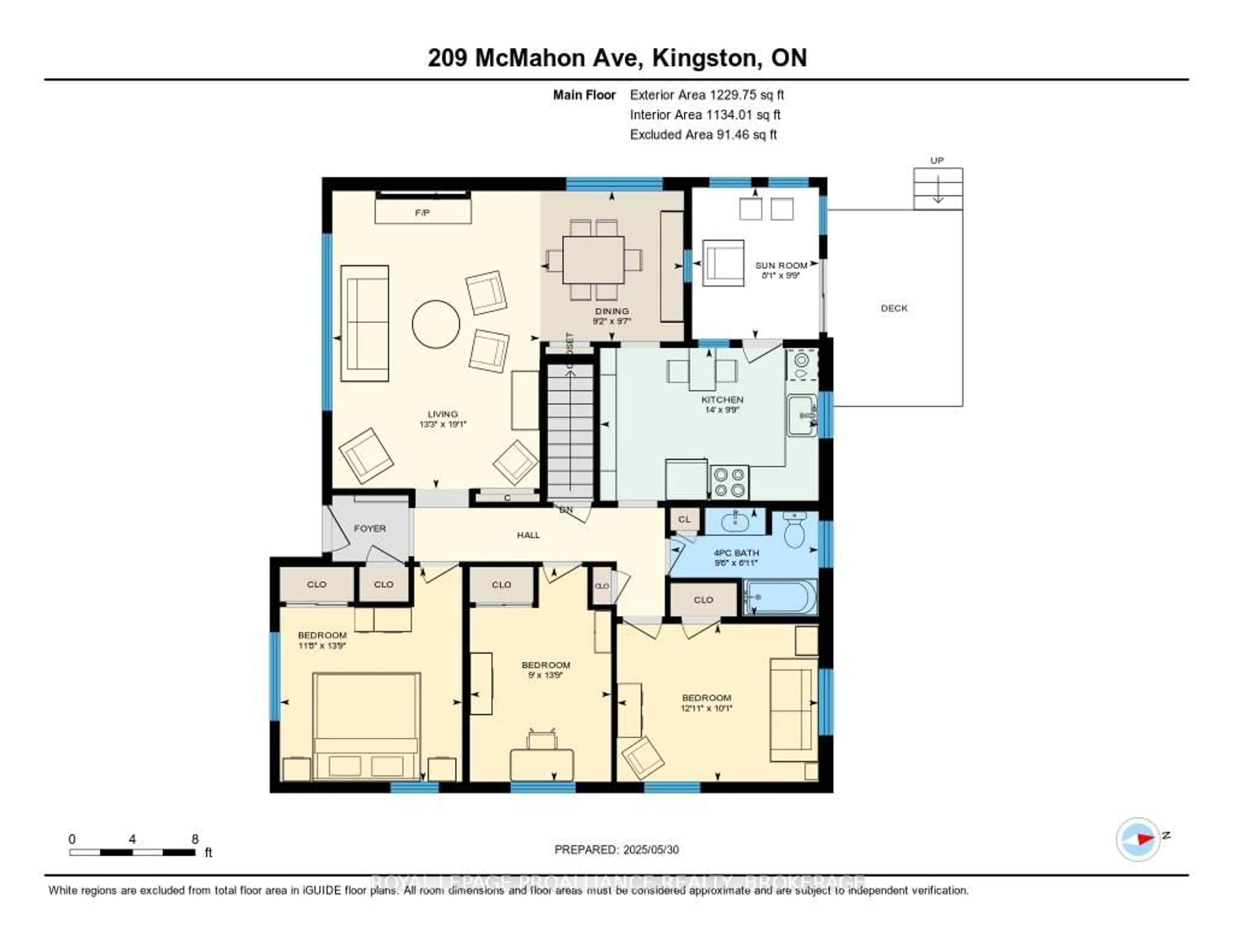 Floor plan for 209 McMahon Ave, Kingston Ontario K7M 3H3