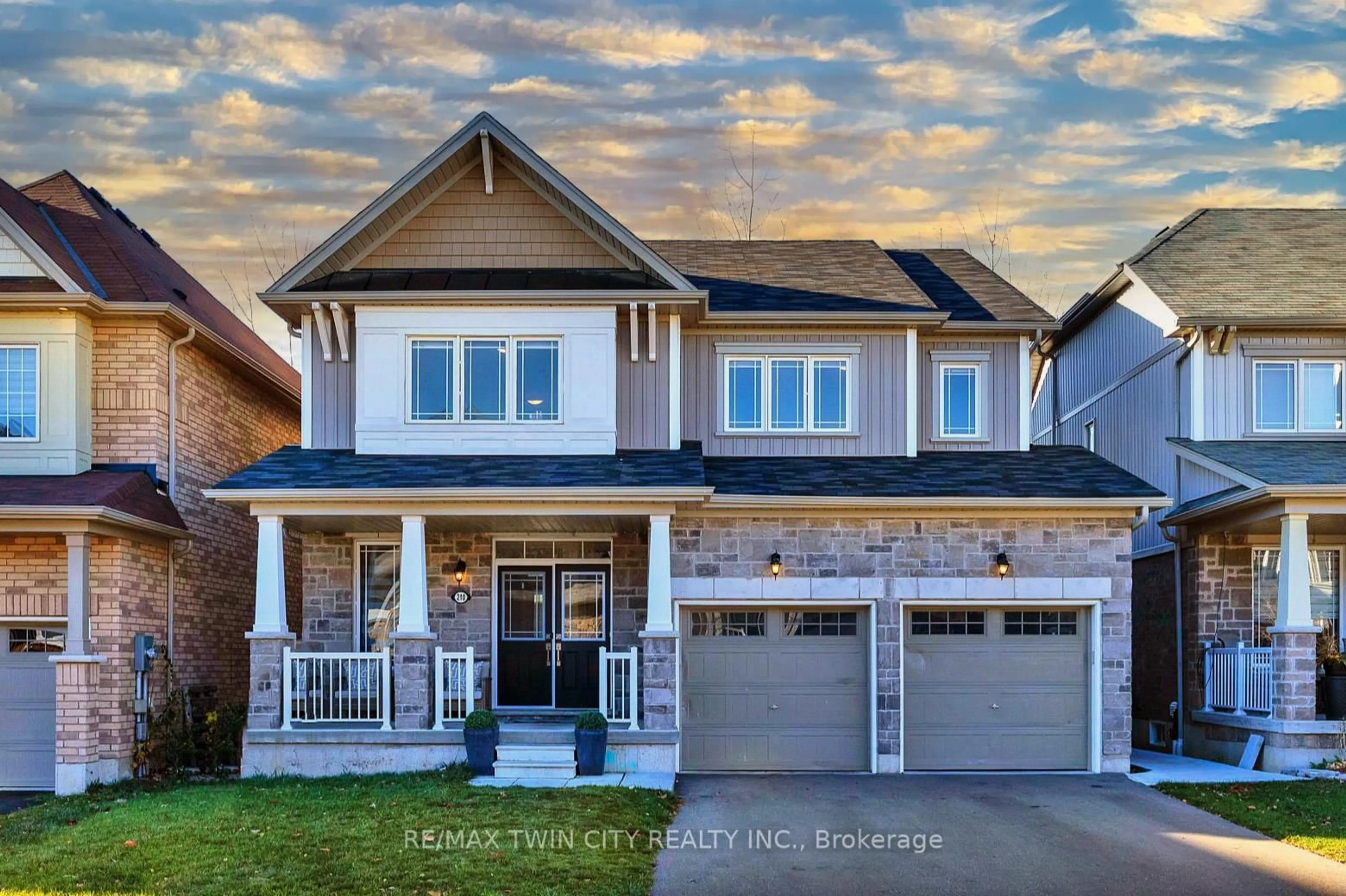 Home with brick exterior material, street for 210 DOLMAN St, Woolwich Ontario N0B 1M0