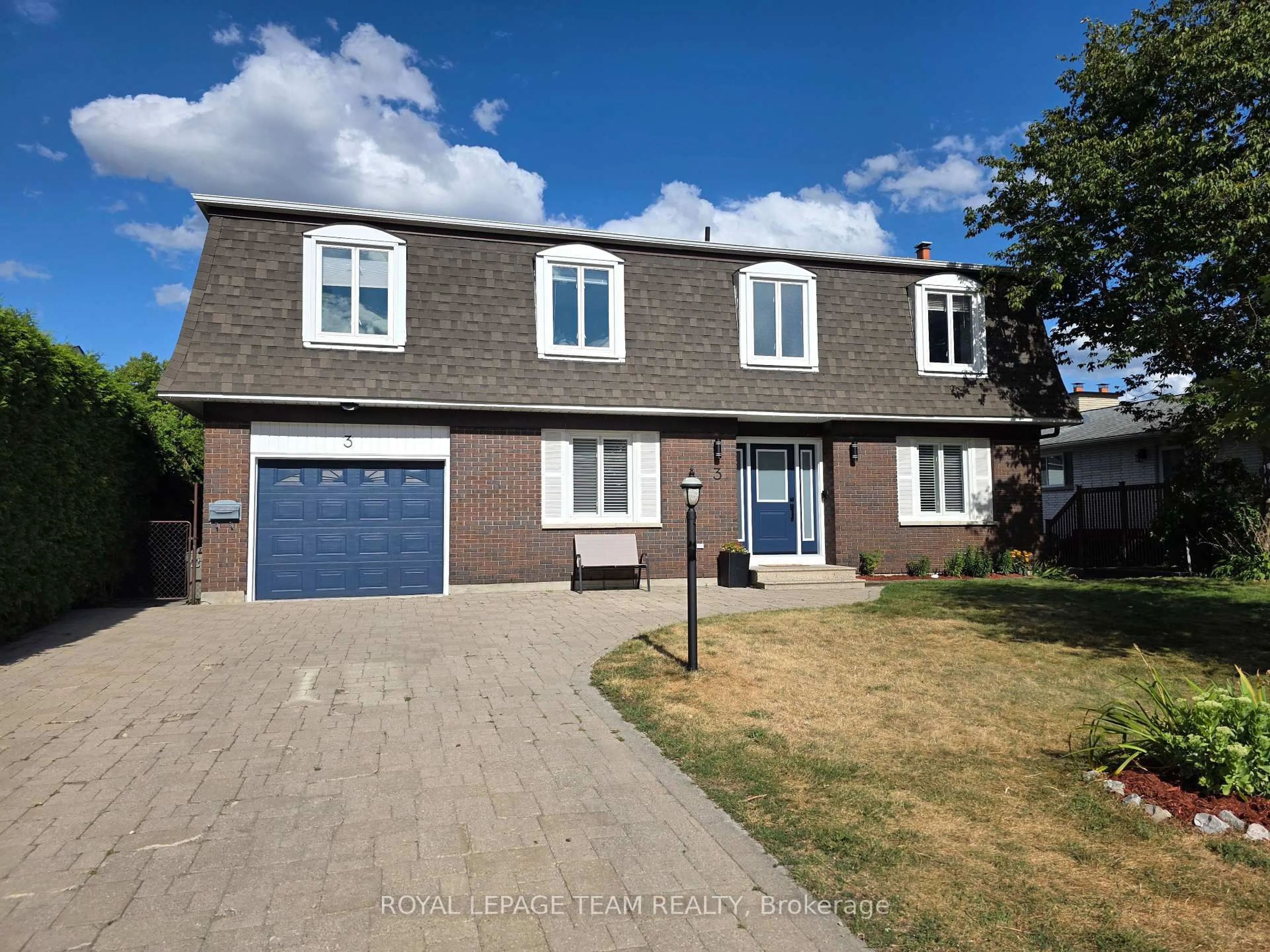 Home with brick exterior material, street for 3 Roberta Cres, Ottawa Ontario K2J 1G5