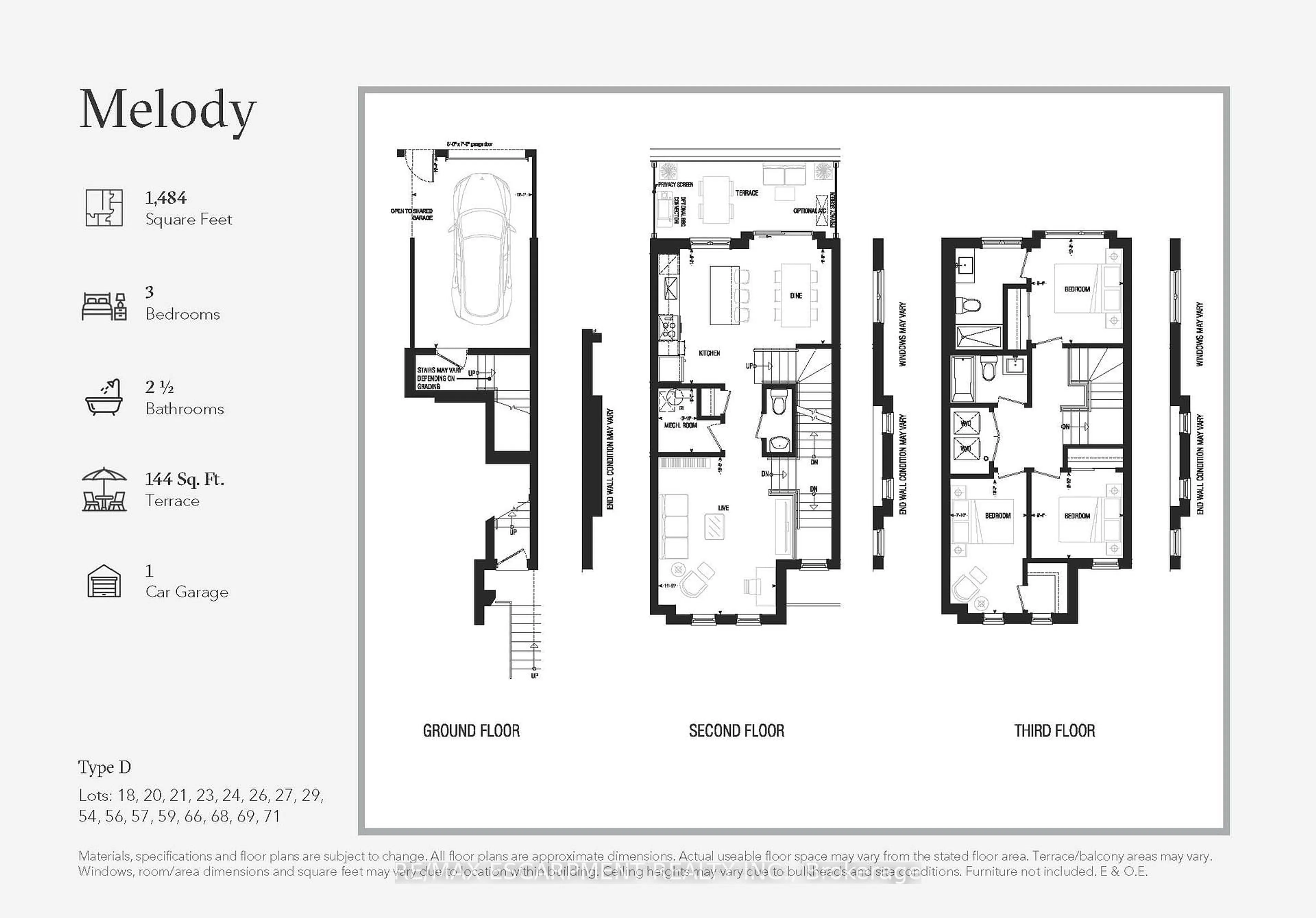 Floor plan for 70 Kenesky Dr #37, Hamilton Ontario L0R 2H7