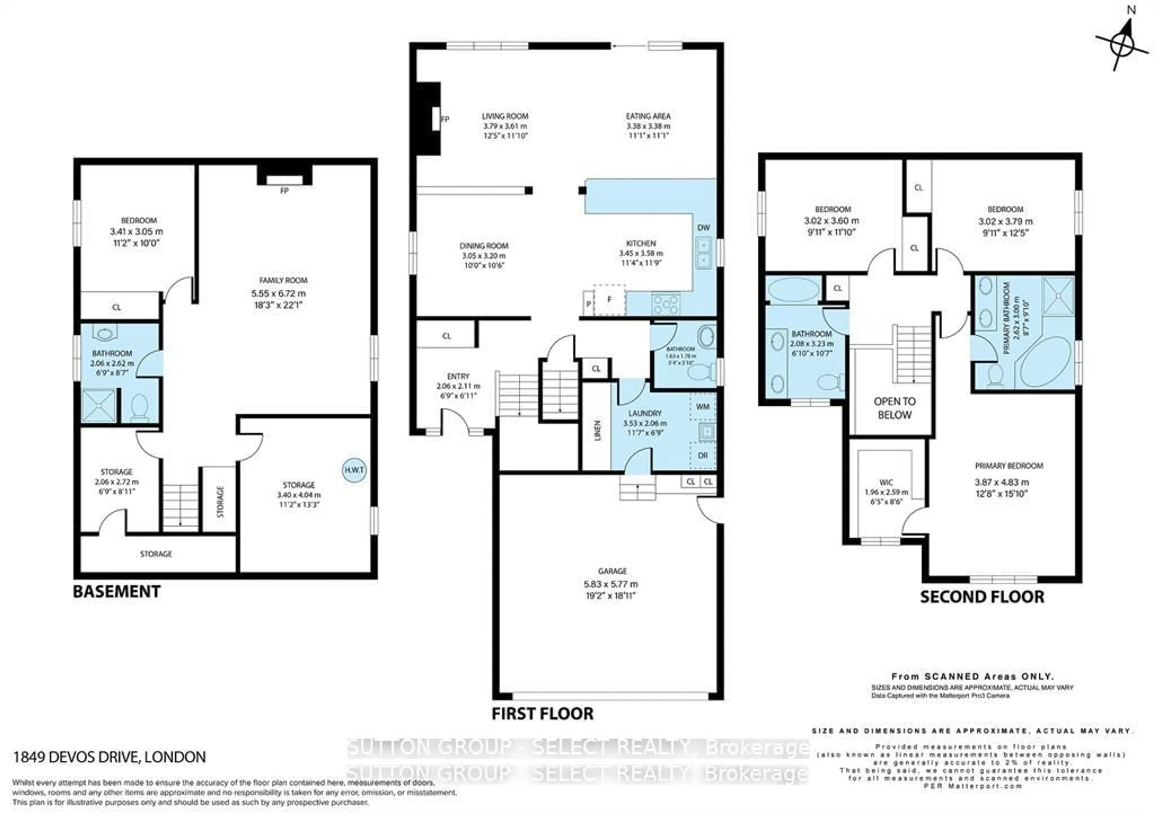 Floor plan for 1849 Devos Dr, London North Ontario N5X 0G1