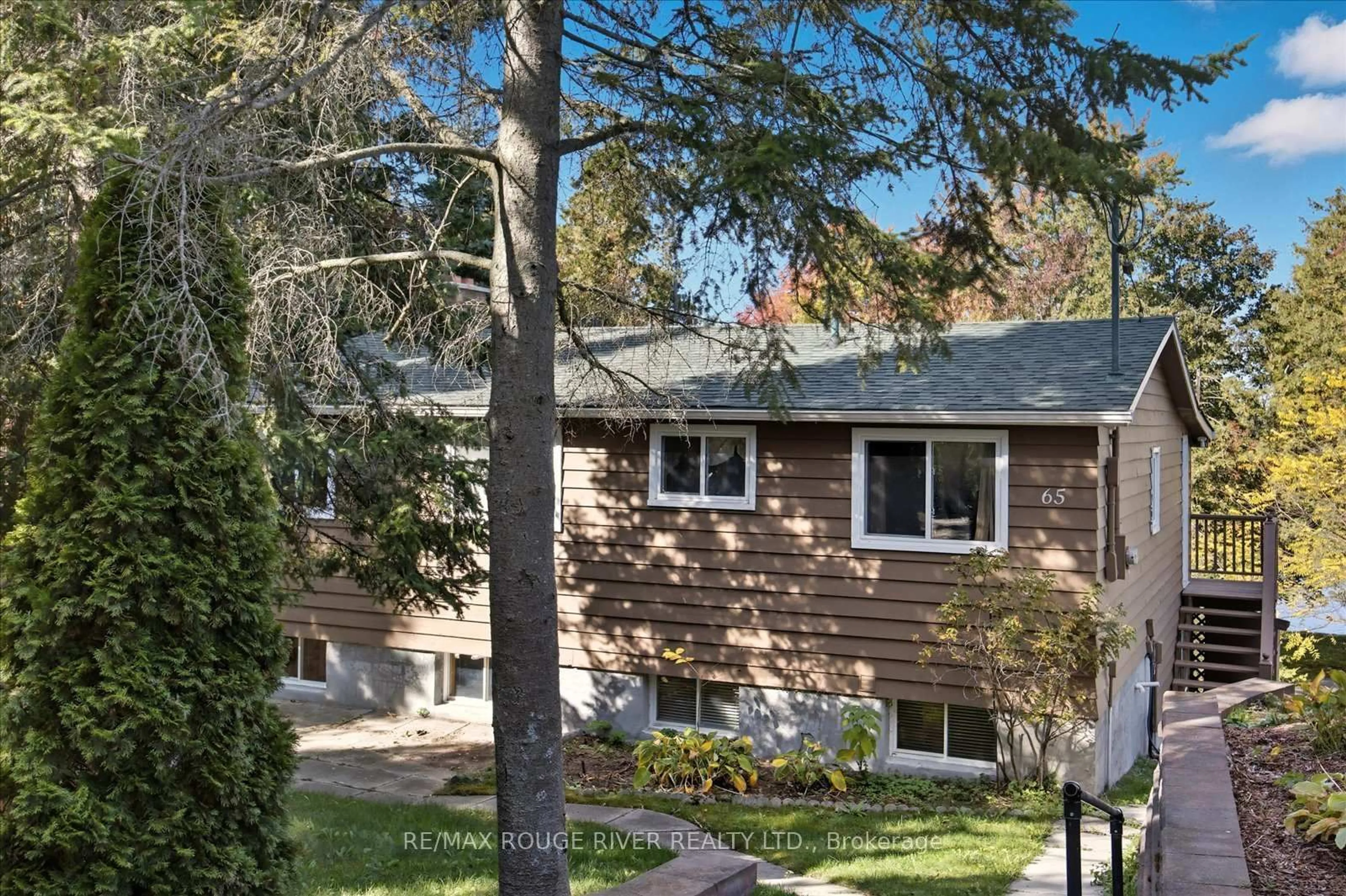 Home with vinyl exterior material, street for 65 Cedarview Dr, Kawartha Lakes Ontario K0L 2W0