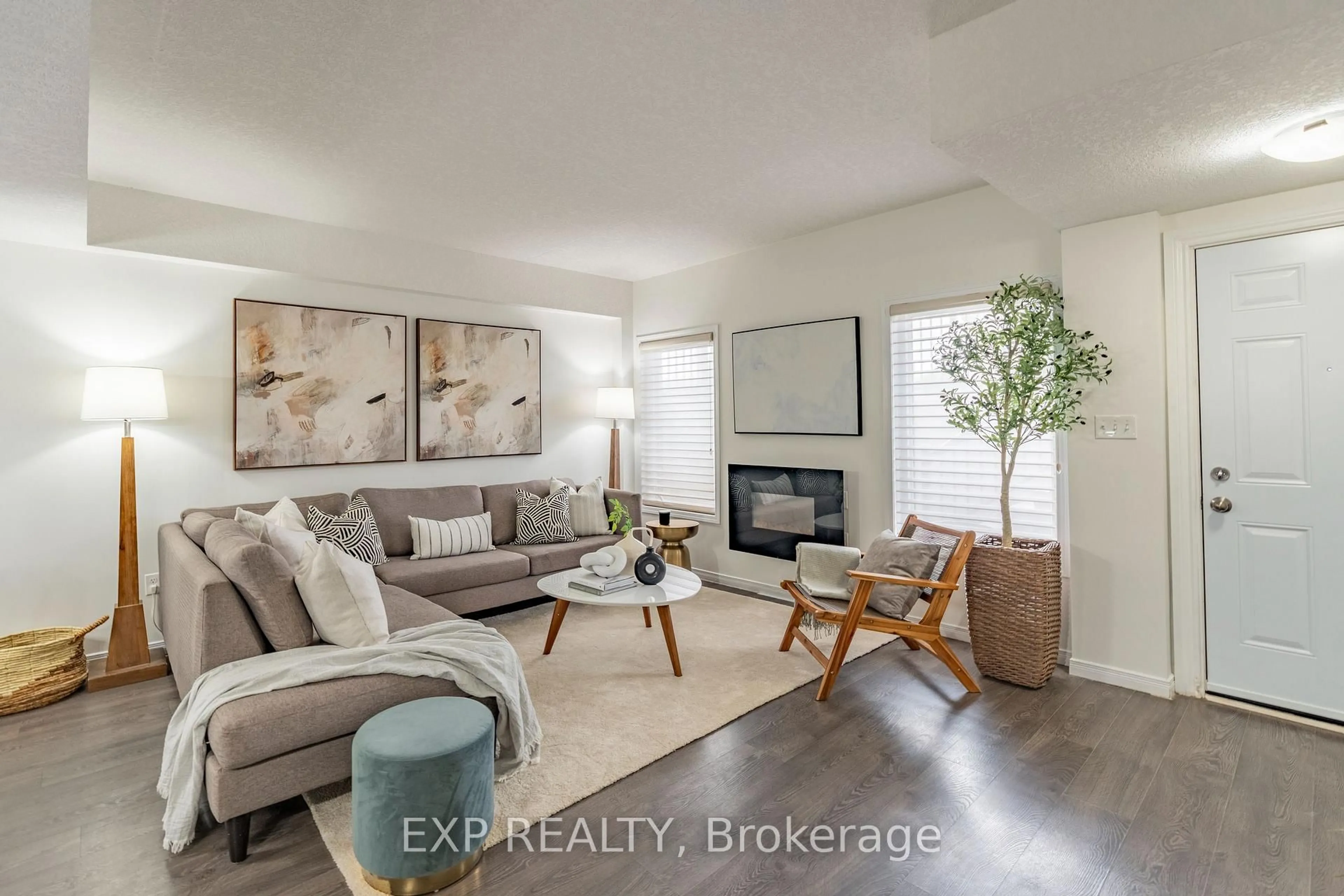 Living room with furniture, unknown for 1662 Fischer Hallman Rd #18, Kitchener Ontario N2R 0C6