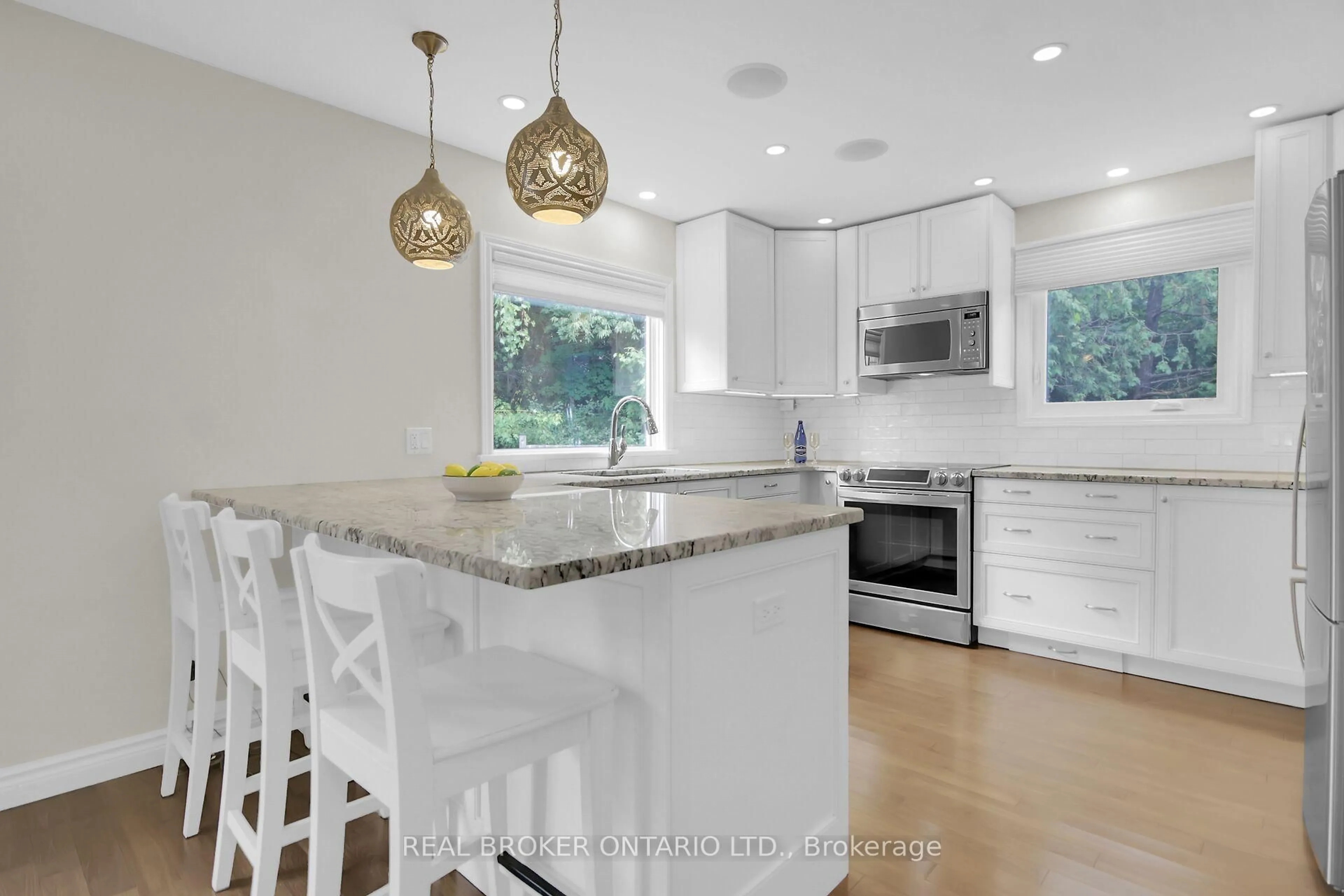 Contemporary kitchen, ceramic/tile floor for 130 Chimo Dr, Ottawa Ontario K2L 2H6