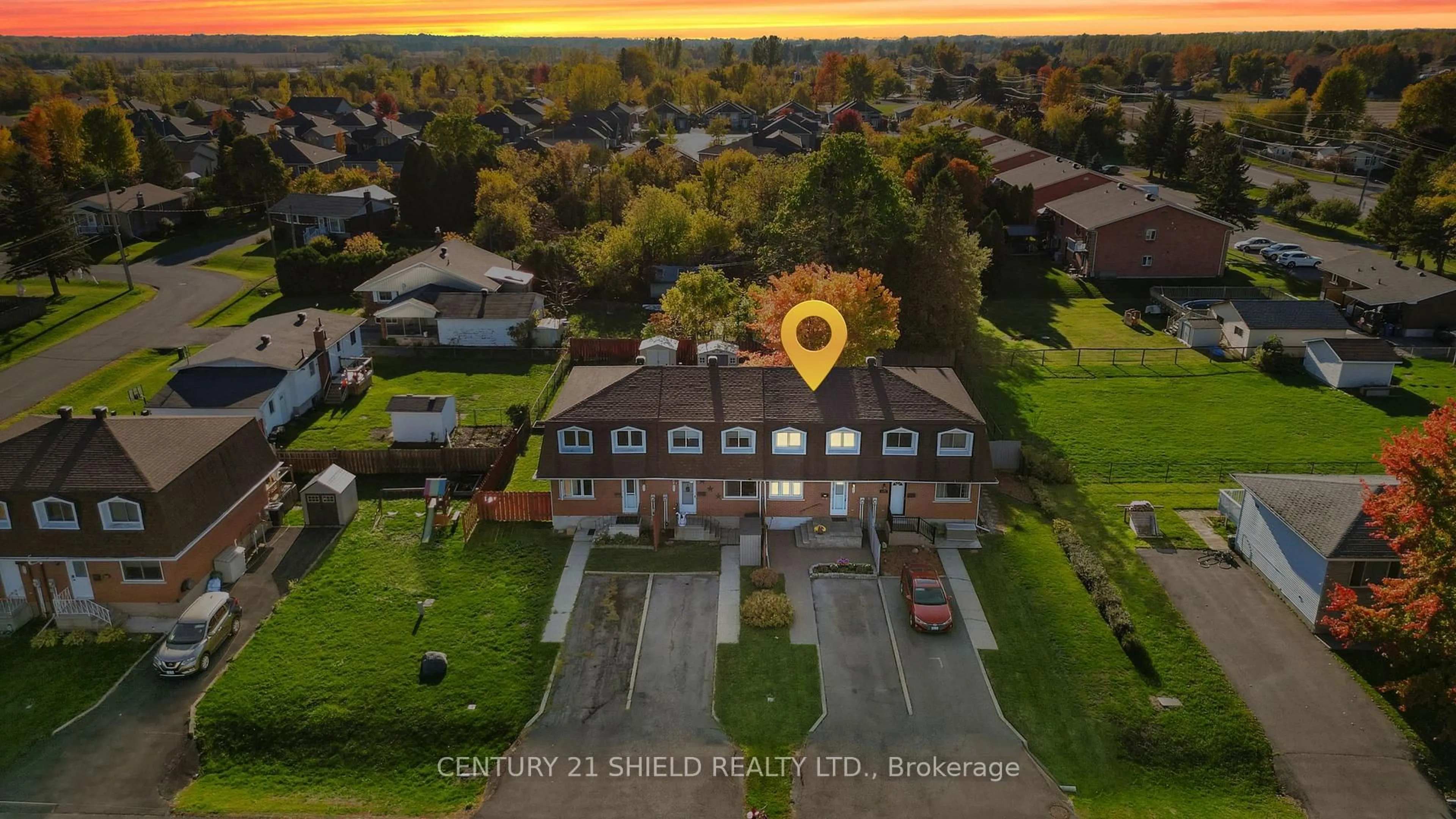 A pic from outside/outdoor area/front of a property/back of a property/a pic from drone, street for 3324 Cadeb Ave, Cornwall Ontario K6K 1L8
