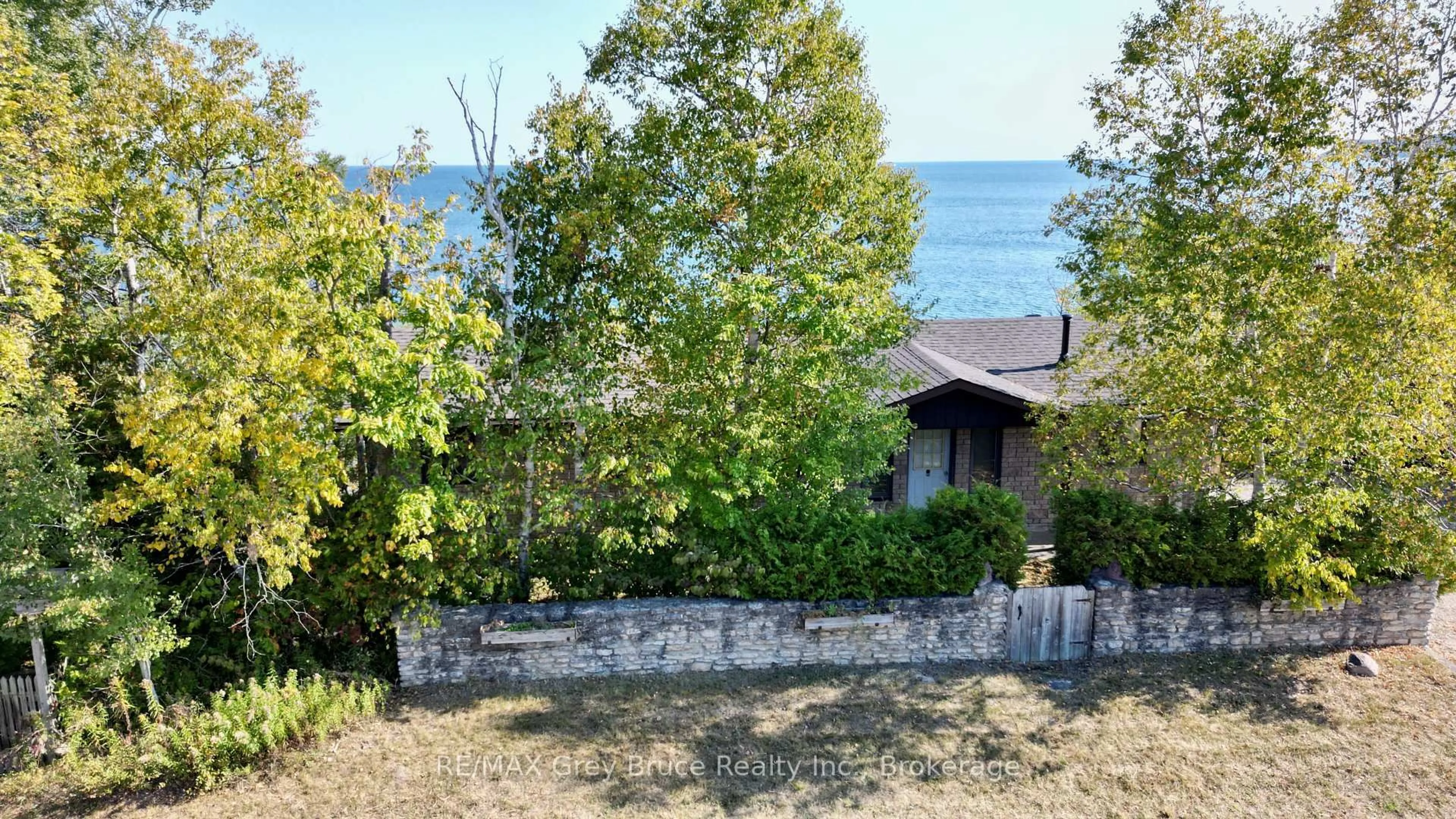 A pic from outside/outdoor area/front of a property/back of a property/a pic from drone, water/lake/river/ocean view for 248 Isthmus Bay Rd, Northern Bruce Peninsula Ontario N0H 1W0