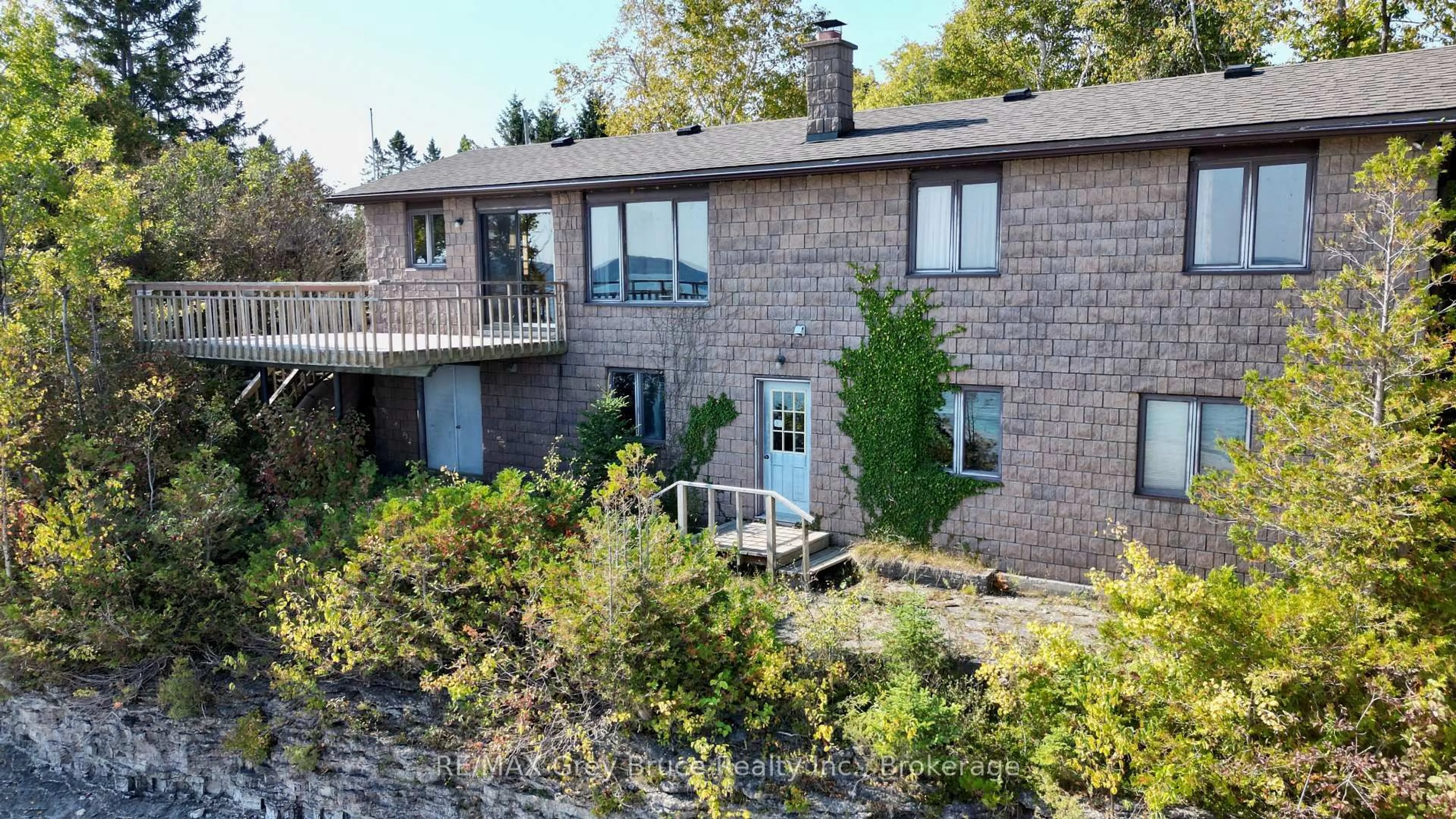 A pic from outside/outdoor area/front of a property/back of a property/a pic from drone, water/lake/river/ocean view for 248 Isthmus Bay Rd, Northern Bruce Peninsula Ontario N0H 1W0