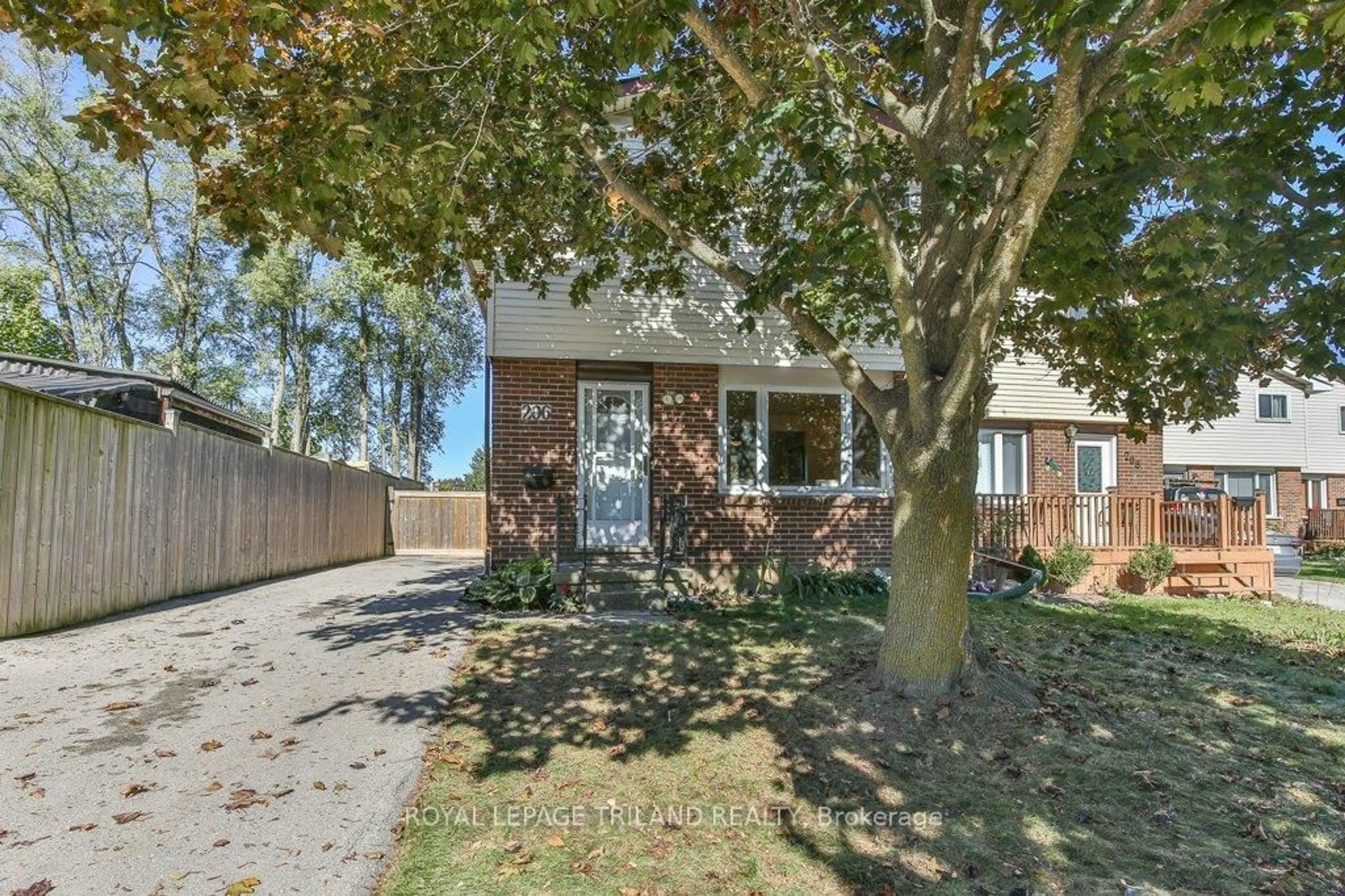Home with brick exterior material, street for 206 ADMIRAL Dr, London East Ontario N5V 1H8