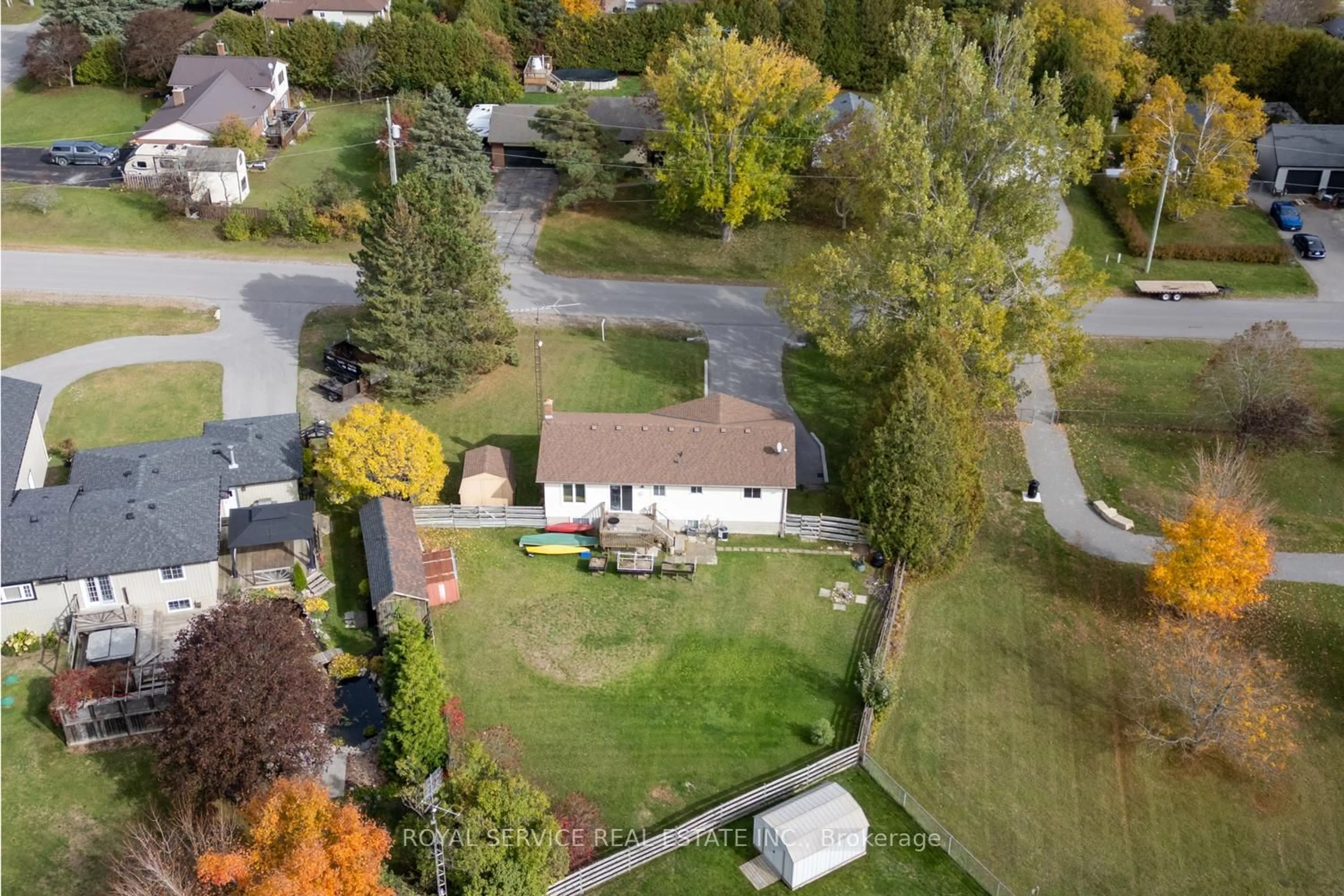 A pic from outside/outdoor area/front of a property/back of a property/a pic from drone, unknown for 19 Propp Dr, Kawartha Lakes Ontario L0A 1K0