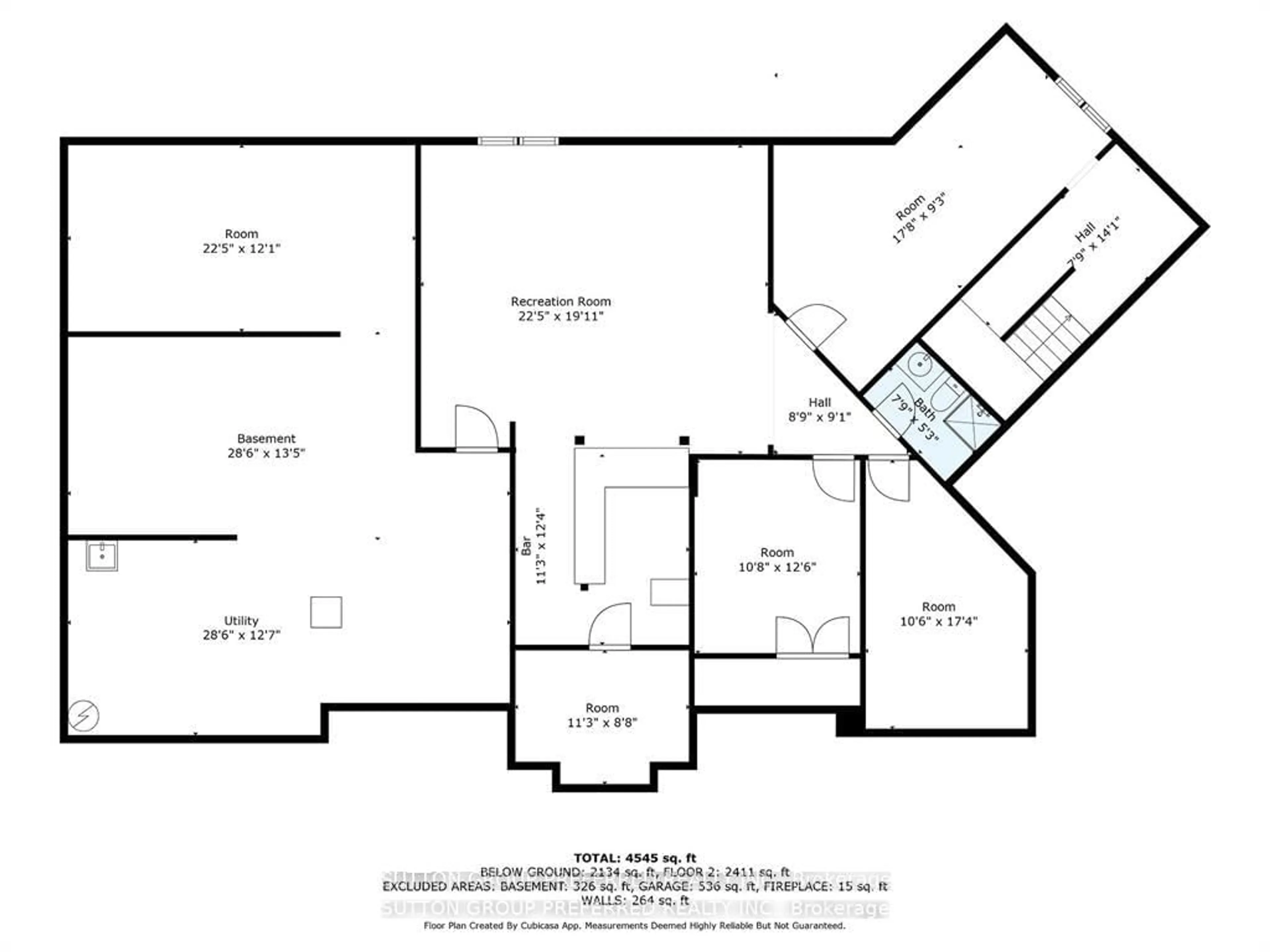 Floor plan for 1 Highland Woods Crt, London South Ontario N6C 5W9