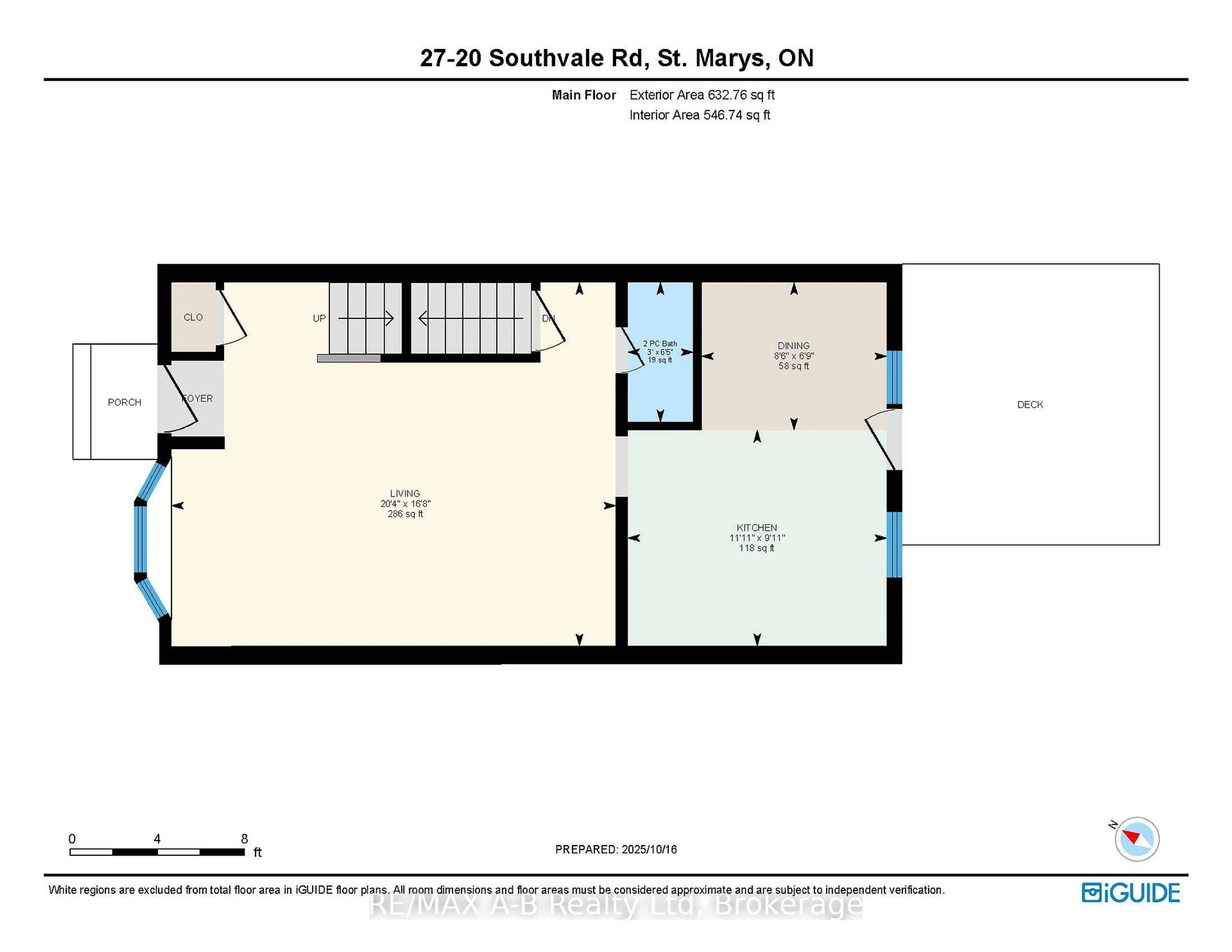 Floor plan for 20 Southvale Rd #27, St. Marys Ontario N4A 1E9