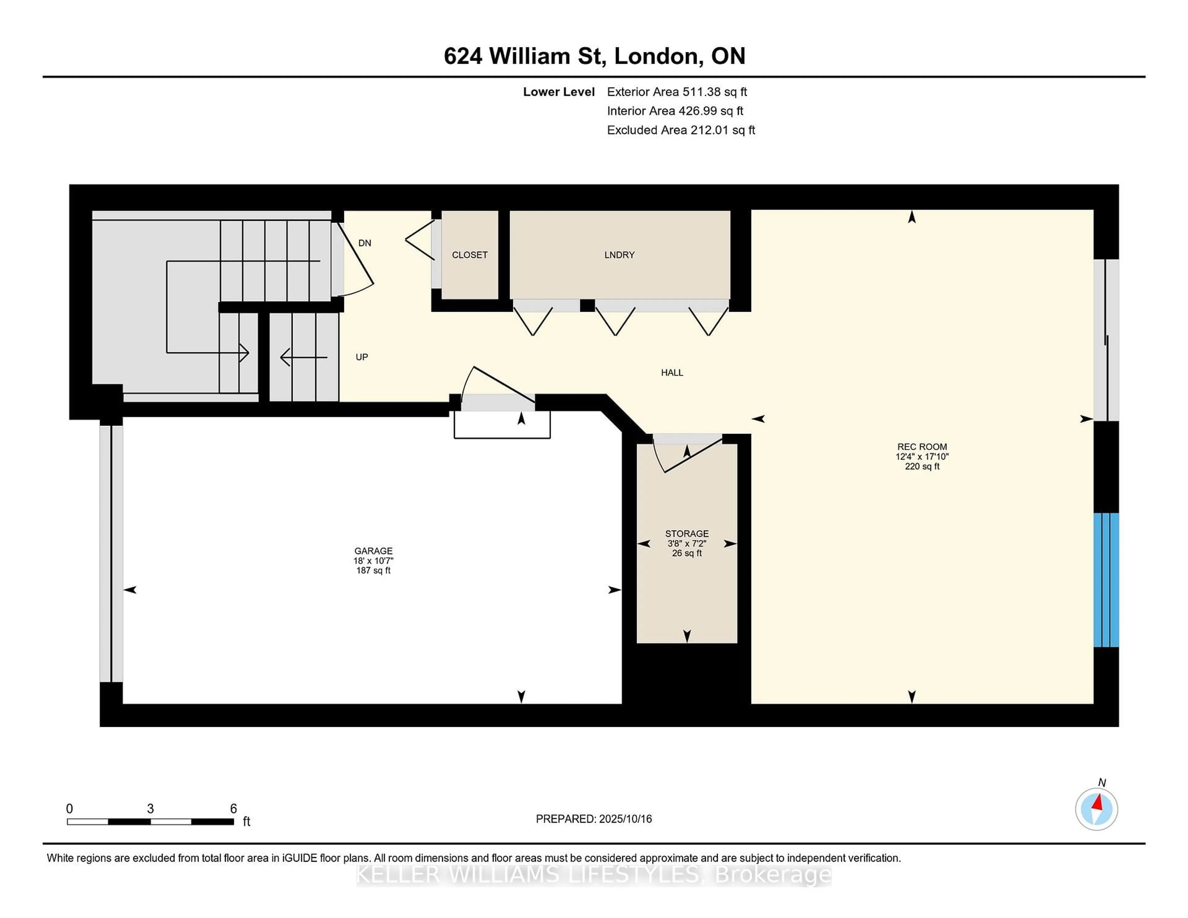 Floor plan for 624 William St #6, London East Ontario N6B 3G2